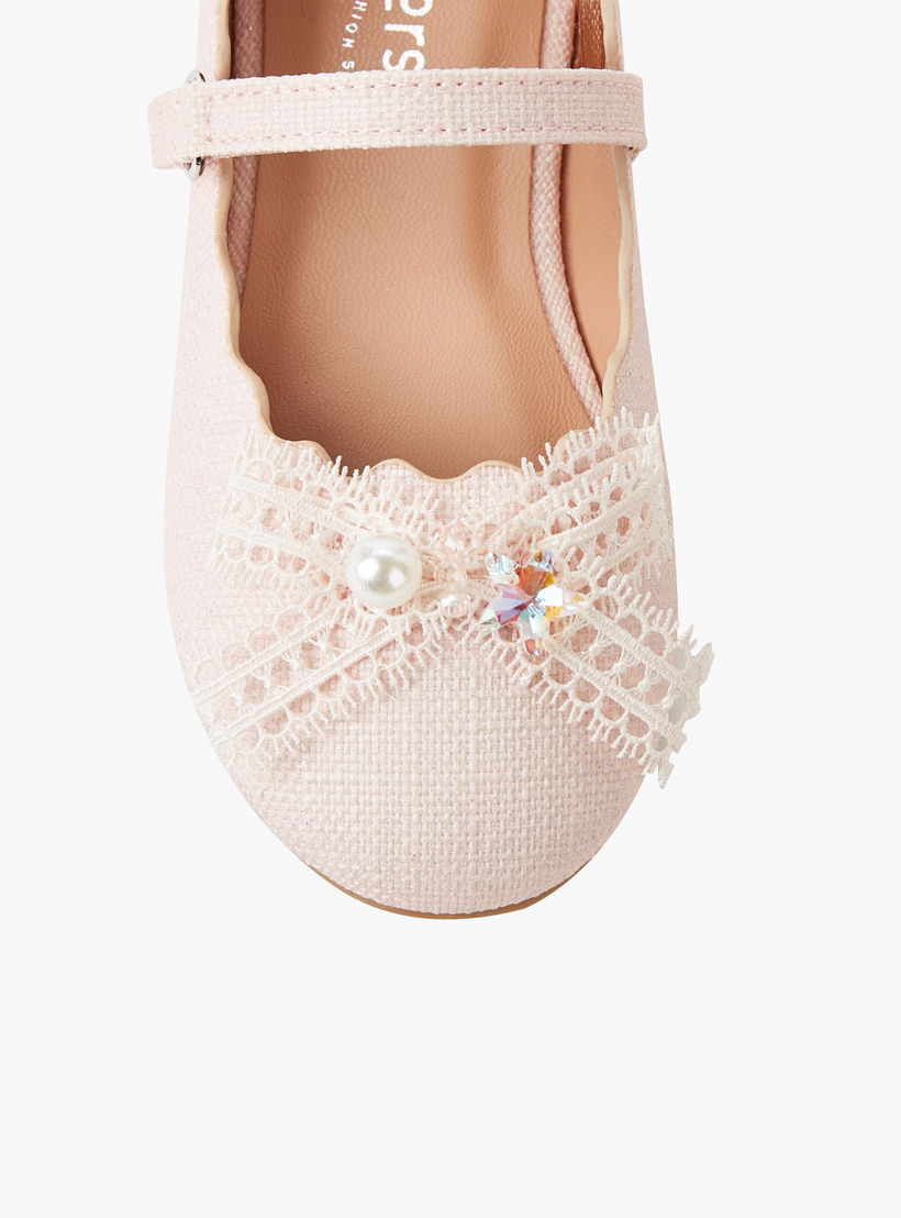 حذاء باليرينا بشريط إغلاق لاصق للبنات من جونيورز-girls-shoes-maryjanes-image-5