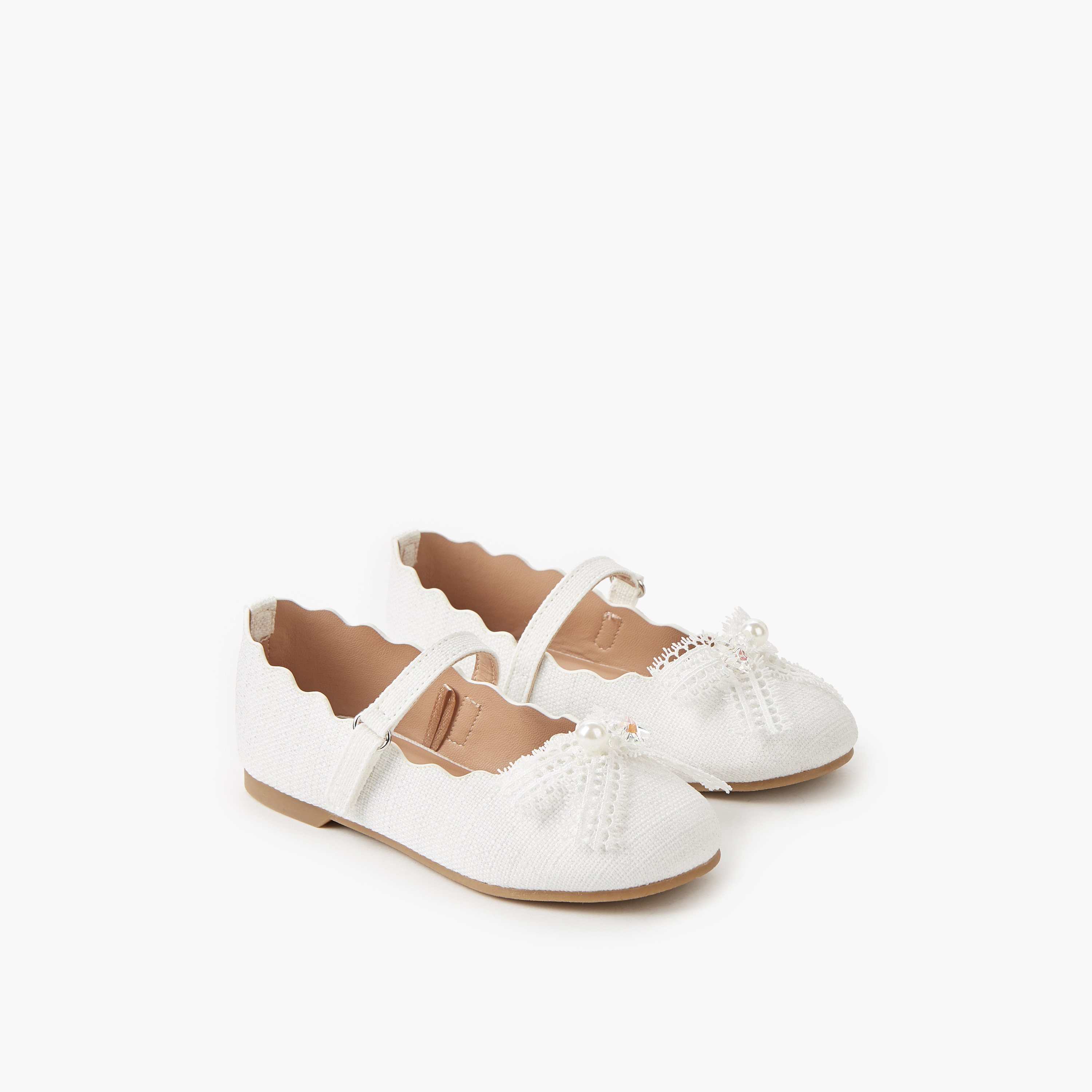 حذاء باليرينا بشريط إغلاق لاصق للبنات من جونيورز-girls-shoes-maryjanes-image-1