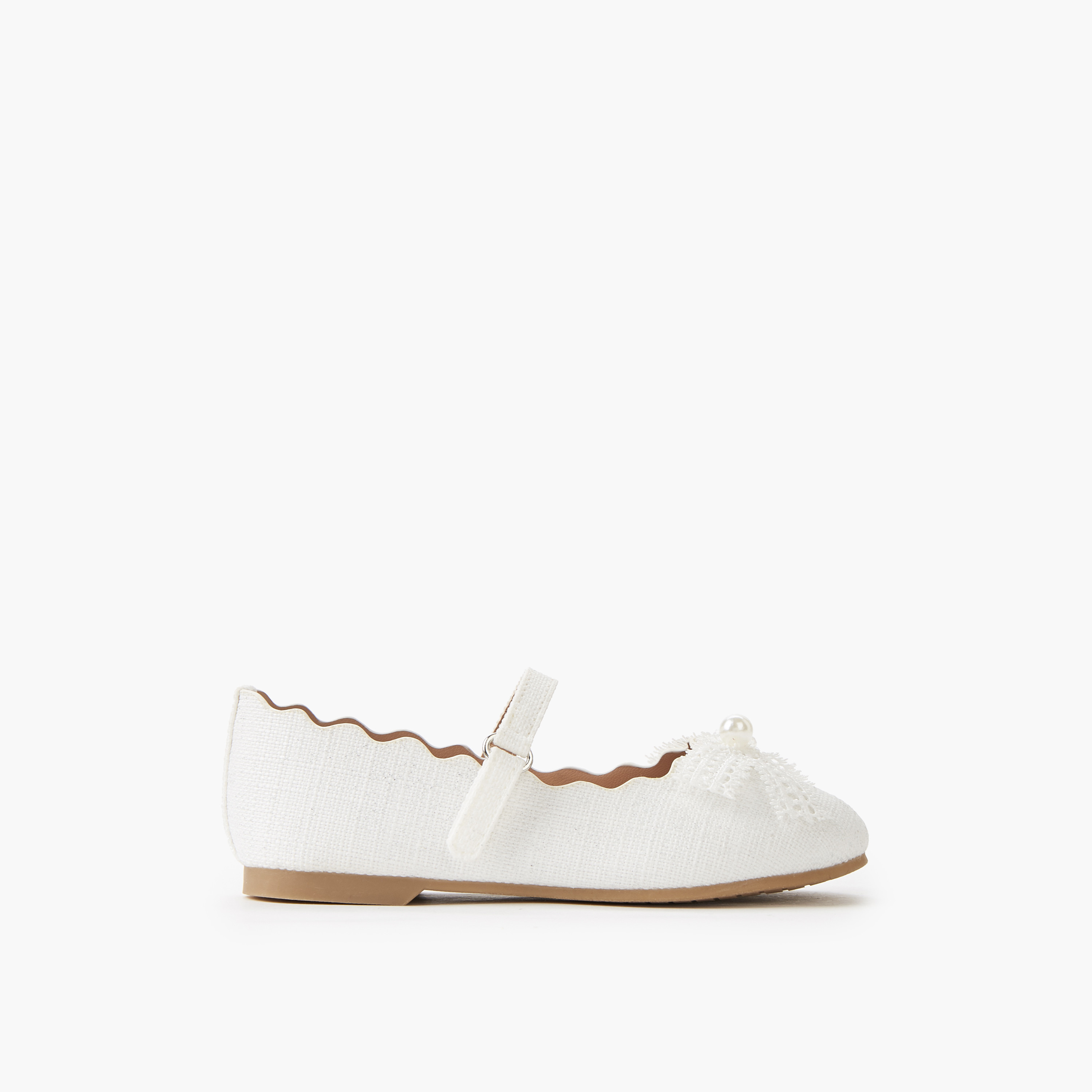 حذاء باليرينا بشريط إغلاق لاصق للبنات من جونيورز-girls-shoes-maryjanes-image-3