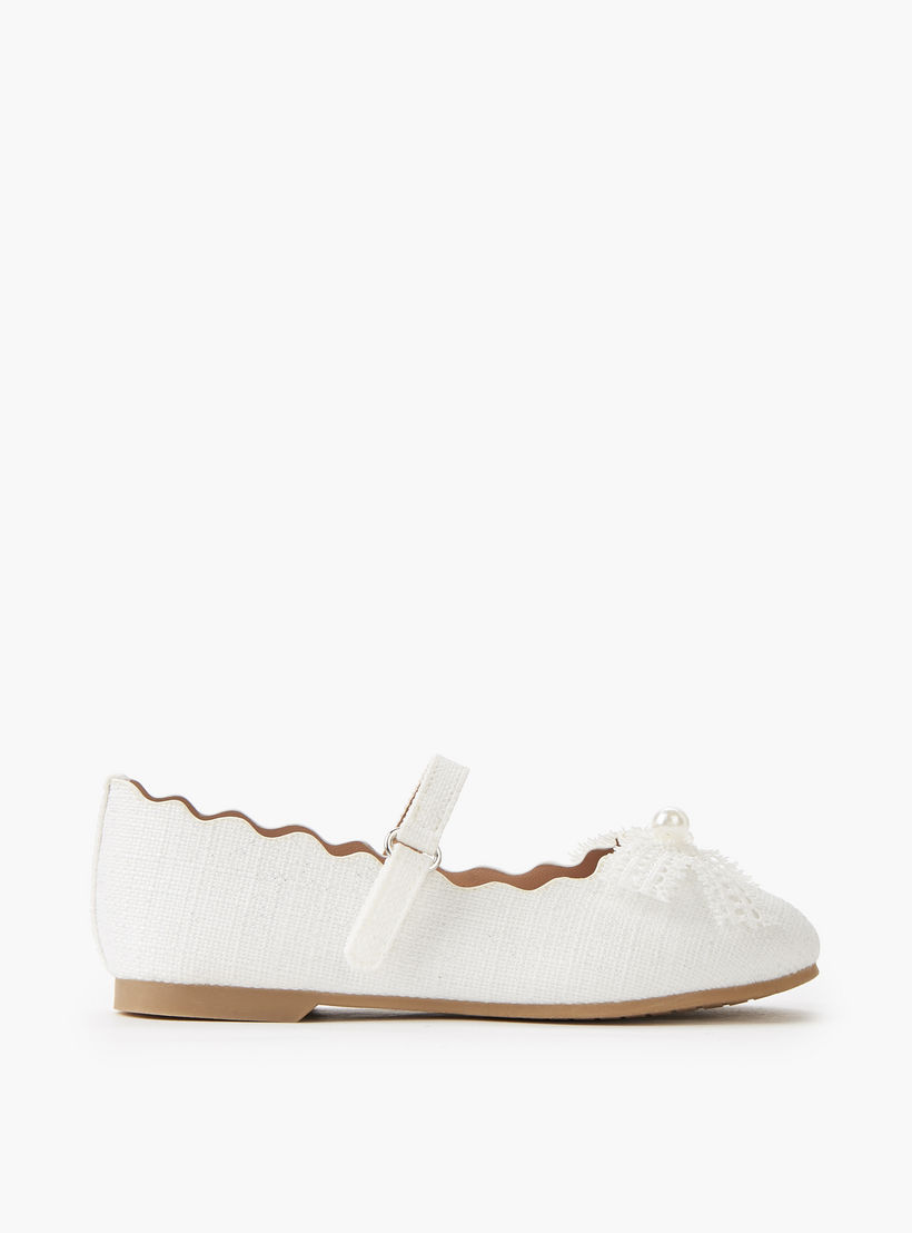 حذاء باليرينا بشريط إغلاق لاصق للبنات من جونيورز-girls-shoes-maryjanes-image-3