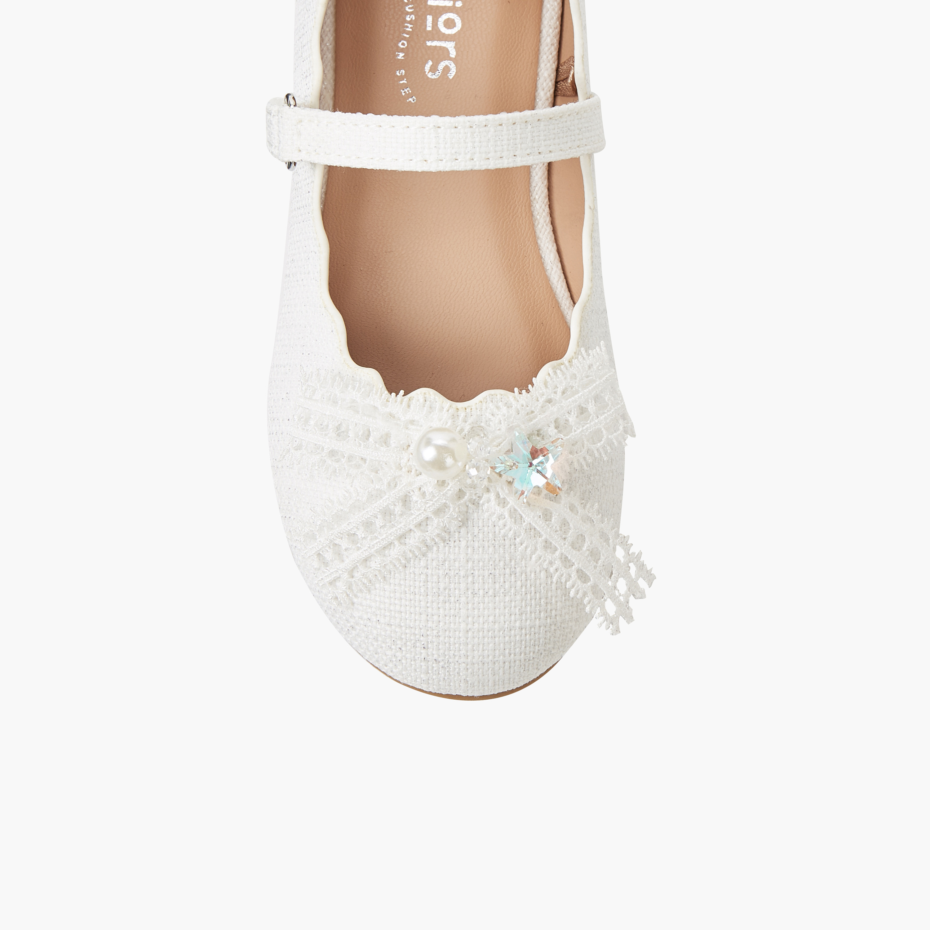 حذاء باليرينا بشريط إغلاق لاصق للبنات من جونيورز-girls-shoes-maryjanes-image-5