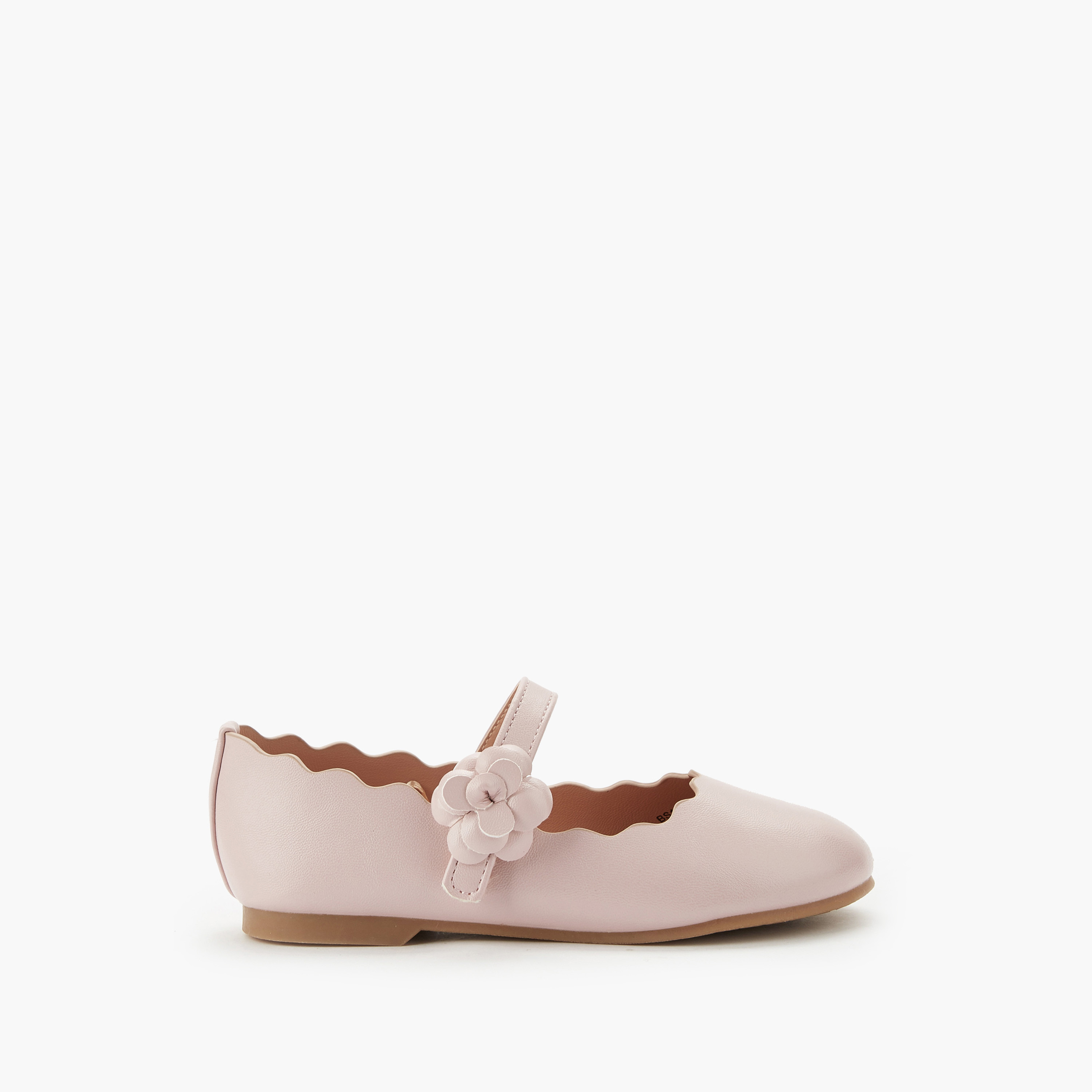 حذاء باليرينا بحافة صدفية للبنات من جونيورز-girls-shoes-maryjanes-image-2