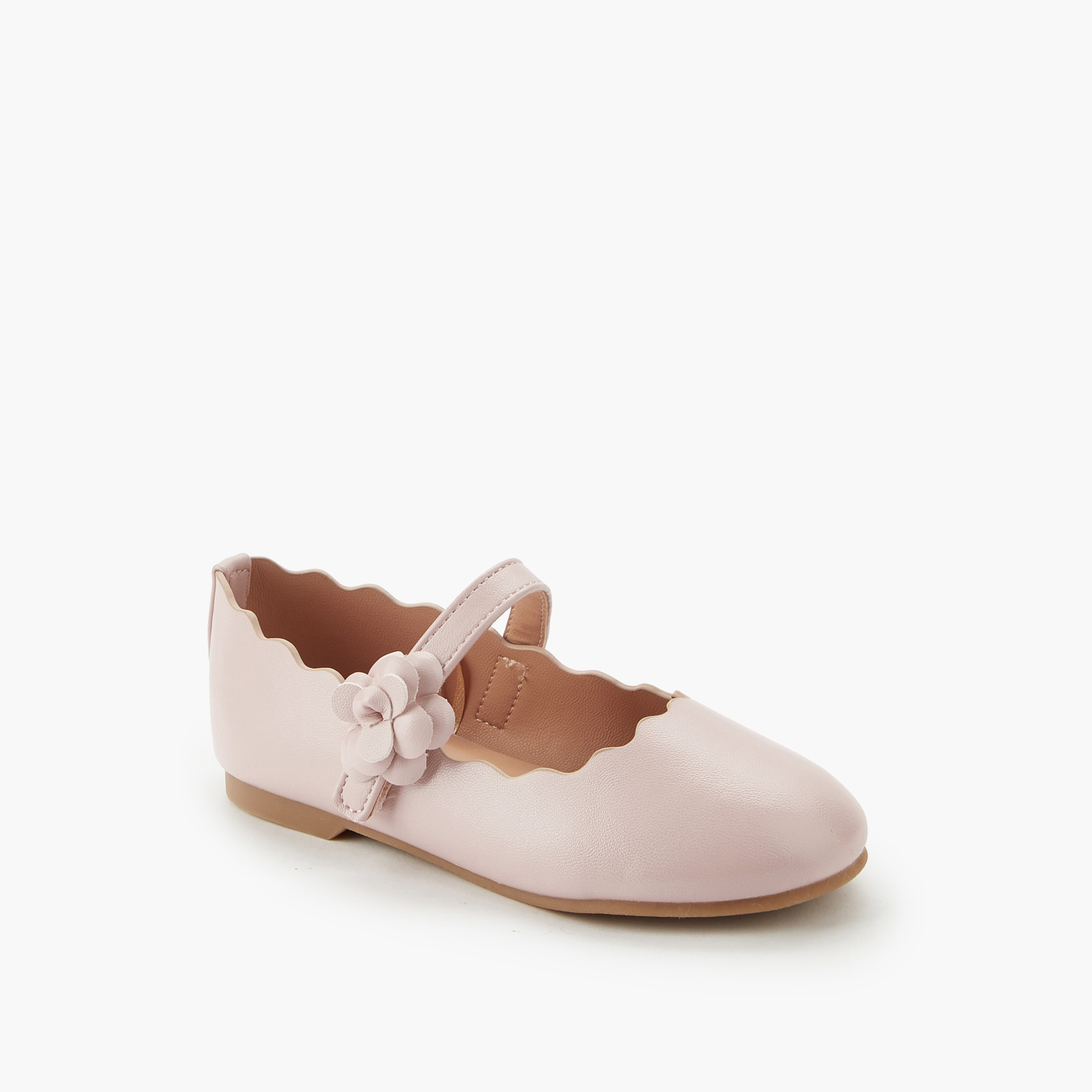 حذاء باليرينا بحافة صدفية للبنات من جونيورز-girls-shoes-maryjanes-image-3
