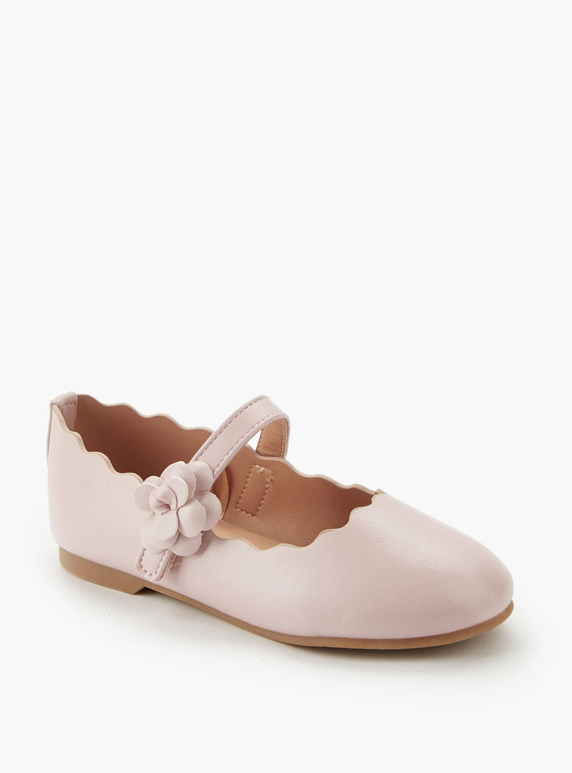 حذاء باليرينا بحافة صدفية للبنات من جونيورز-girls-shoes-maryjanes-image-3