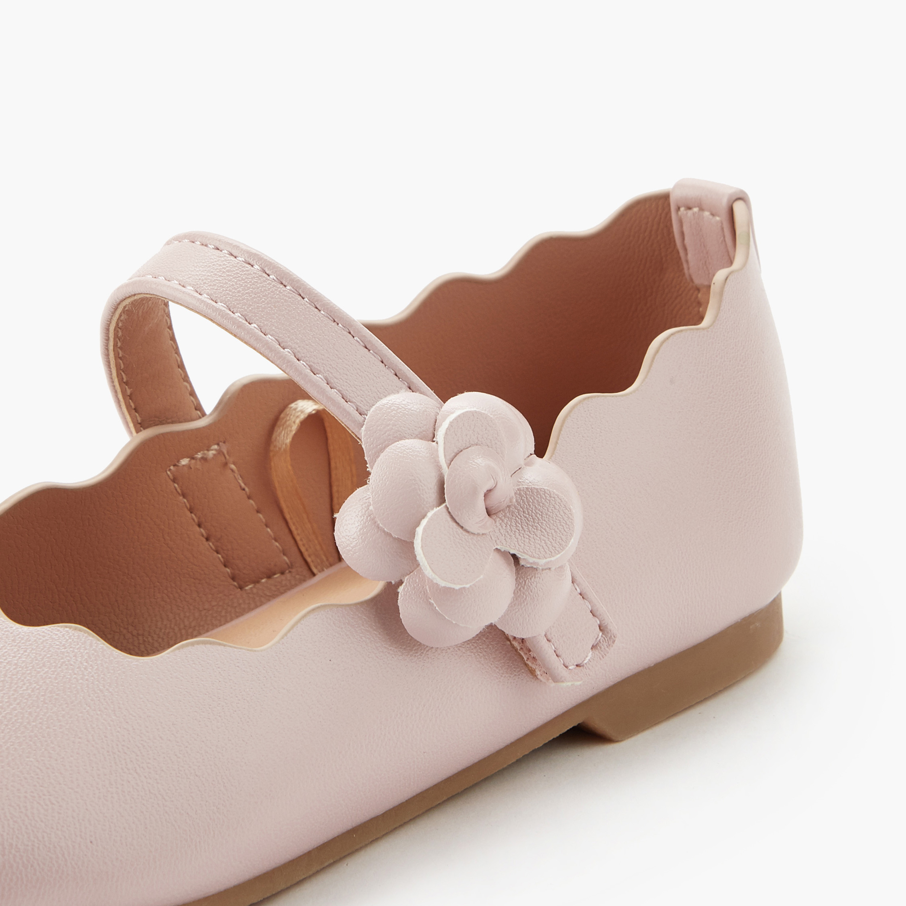 حذاء باليرينا بحافة صدفية للبنات من جونيورز-girls-shoes-maryjanes-image-4