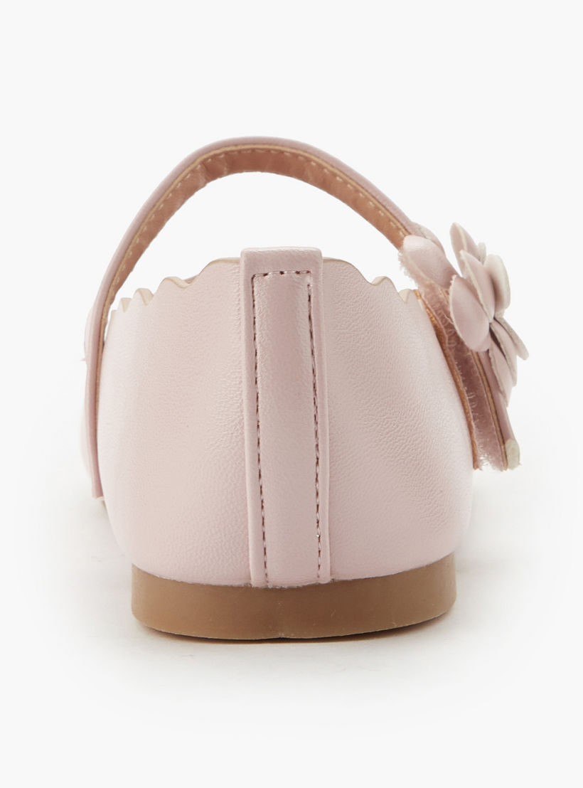 حذاء باليرينا بحافة صدفية للبنات من جونيورز-girls-shoes-maryjanes-image-5
