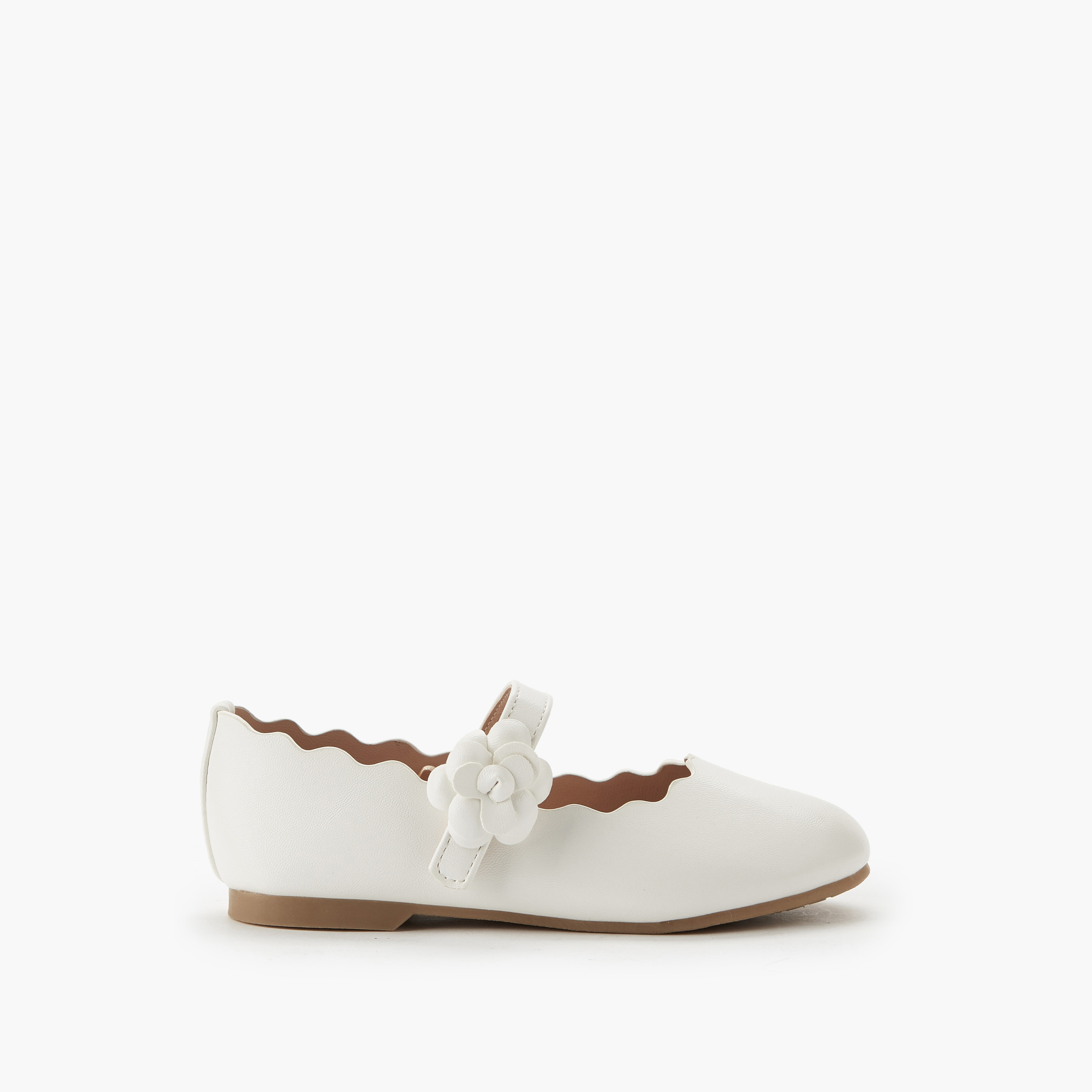 حذاء باليرينا بحافة صدفية للبنات من جونيورز-girls-shoes-maryjanes-image-2