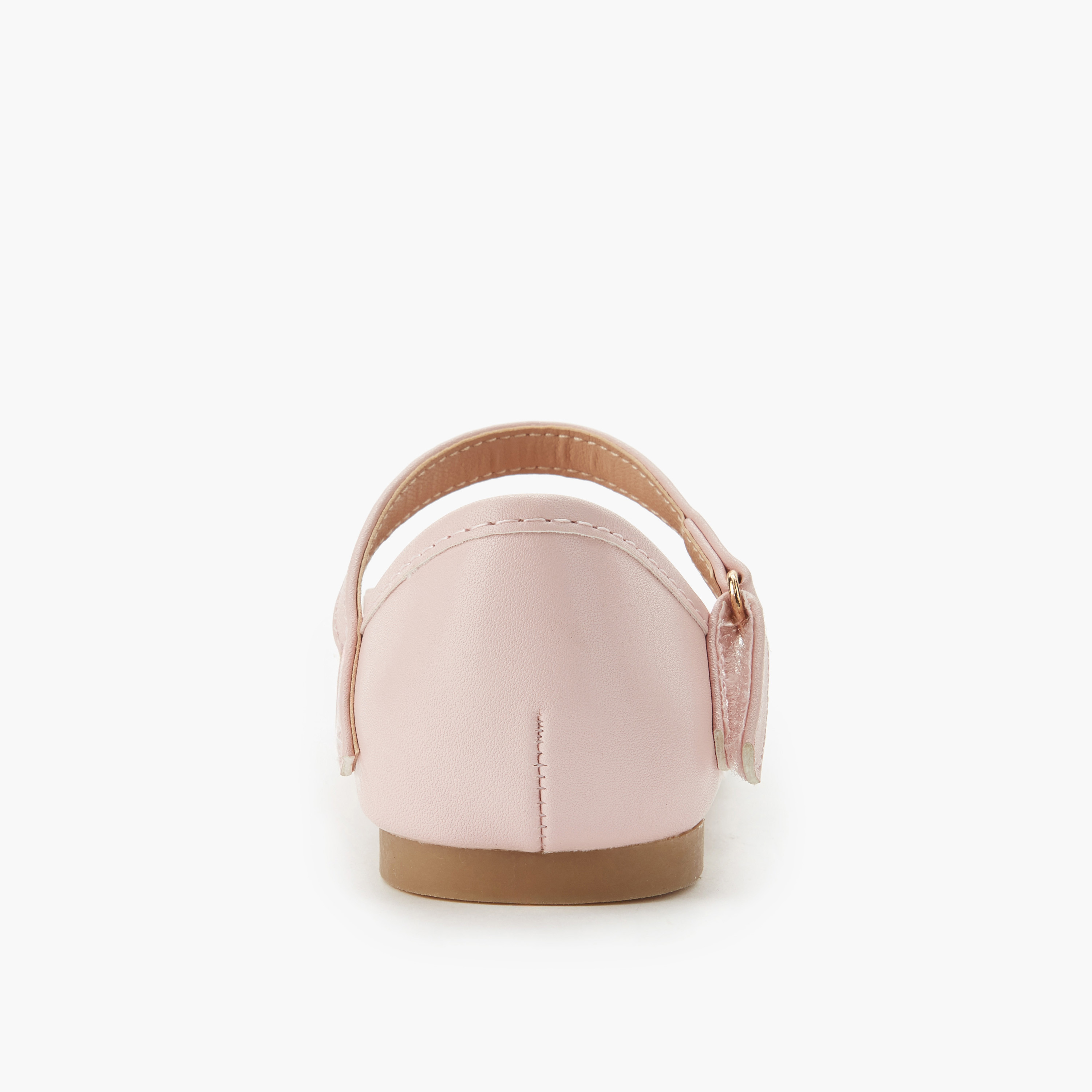 Juniors Girls Hook and Loop Ballerina Shoes-girls-shoes-ballerinas-image-4