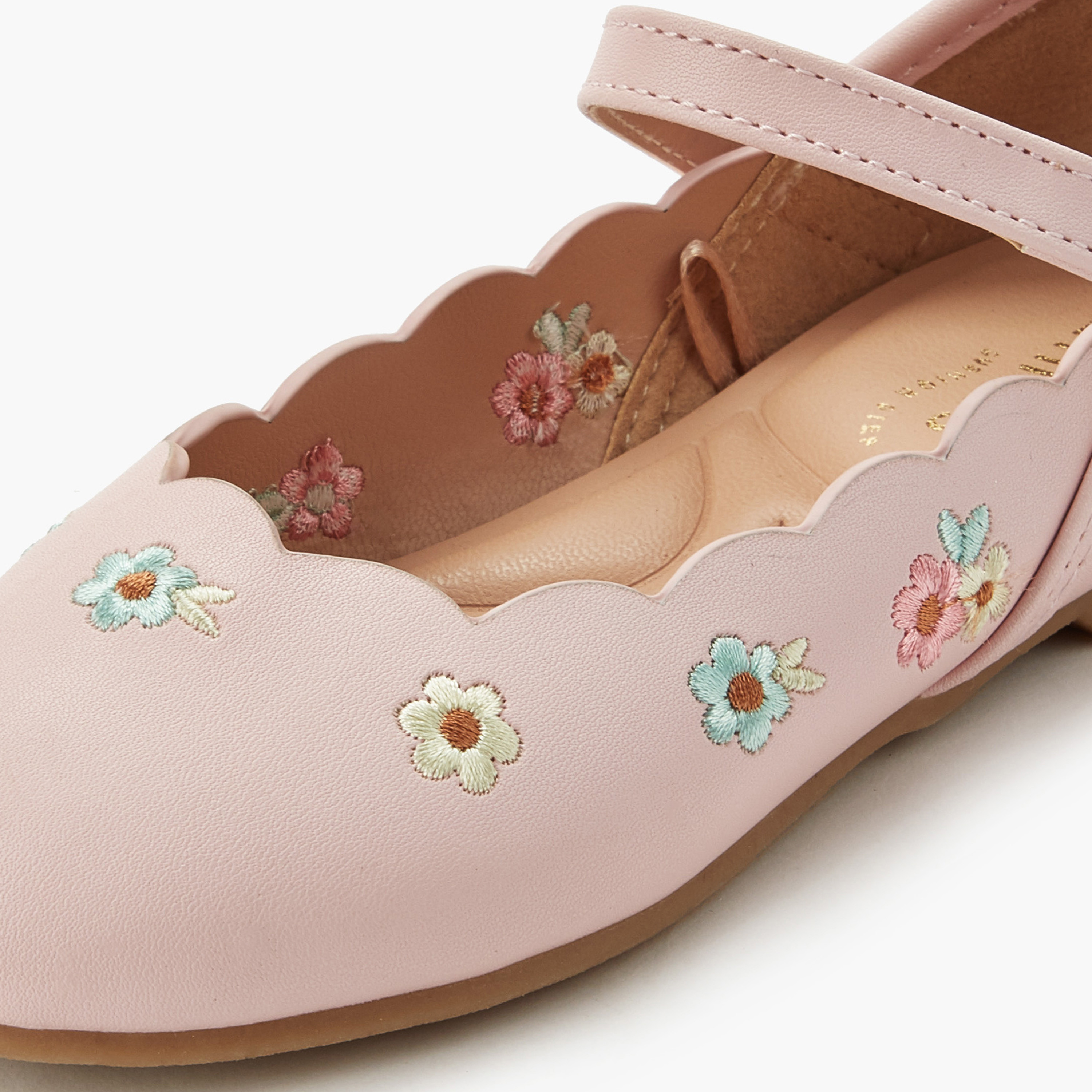 Juniors Girls Hook and Loop Ballerina Shoes-girls-shoes-ballerinas-image-5