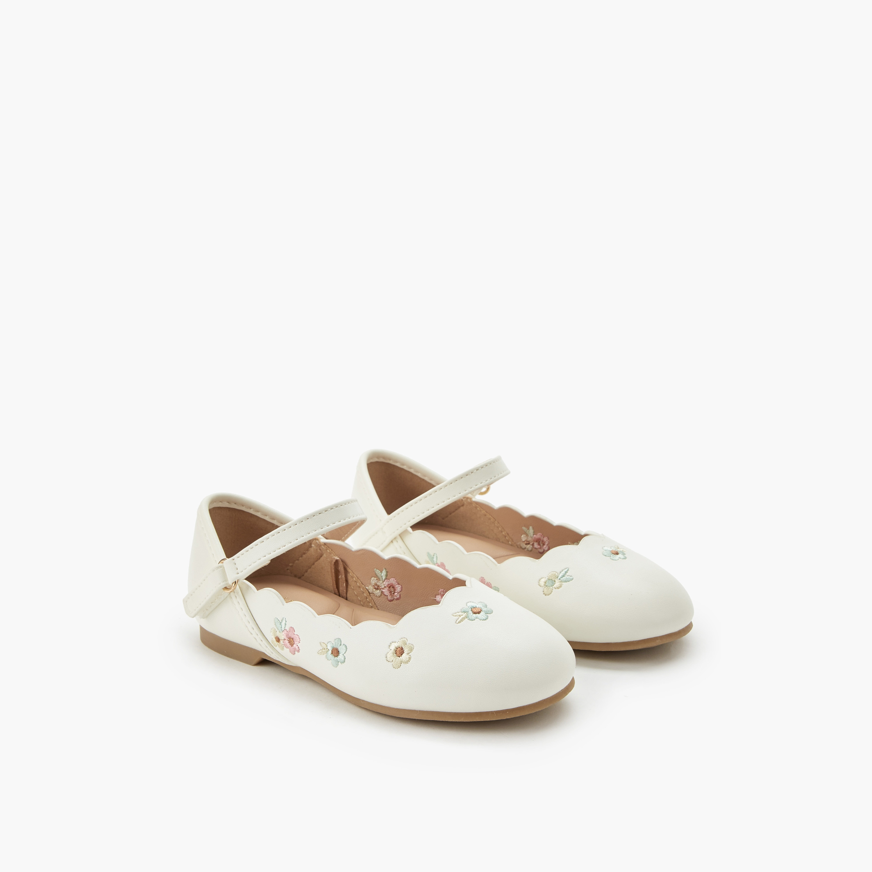 حذاء باليرينا بشريط إغلاق للبنات من جونيورز-girls-shoes-ballerinas-image-1