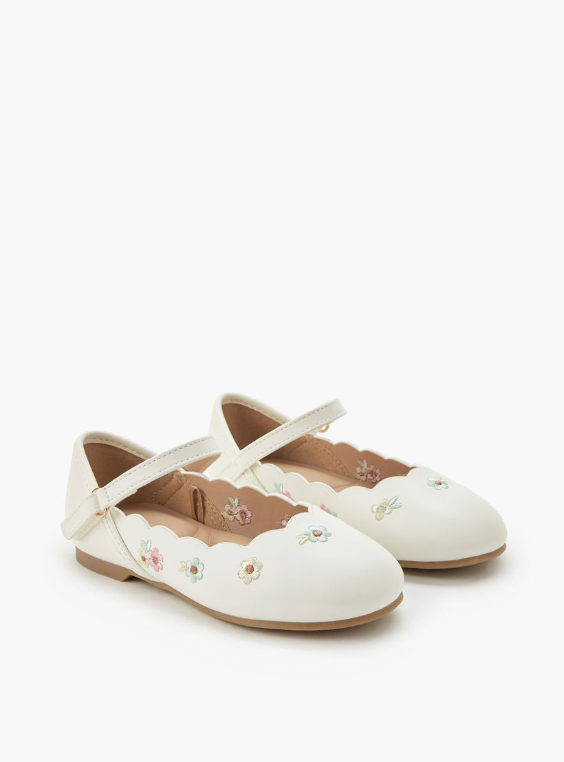 حذاء باليرينا بشريط إغلاق للبنات من جونيورز-girls-shoes-ballerinas-image-1