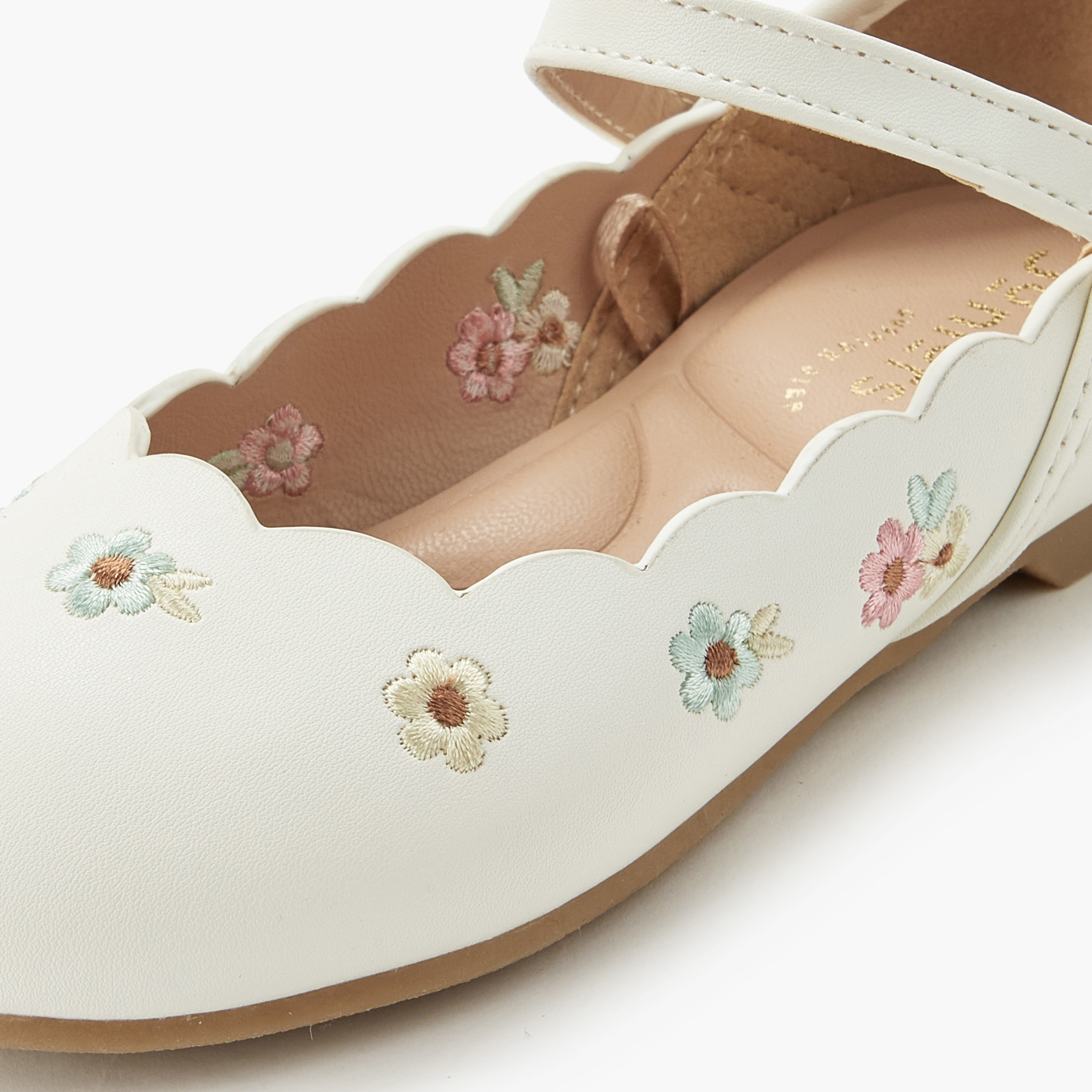 حذاء باليرينا بشريط إغلاق للبنات من جونيورز-girls-shoes-ballerinas-image-5