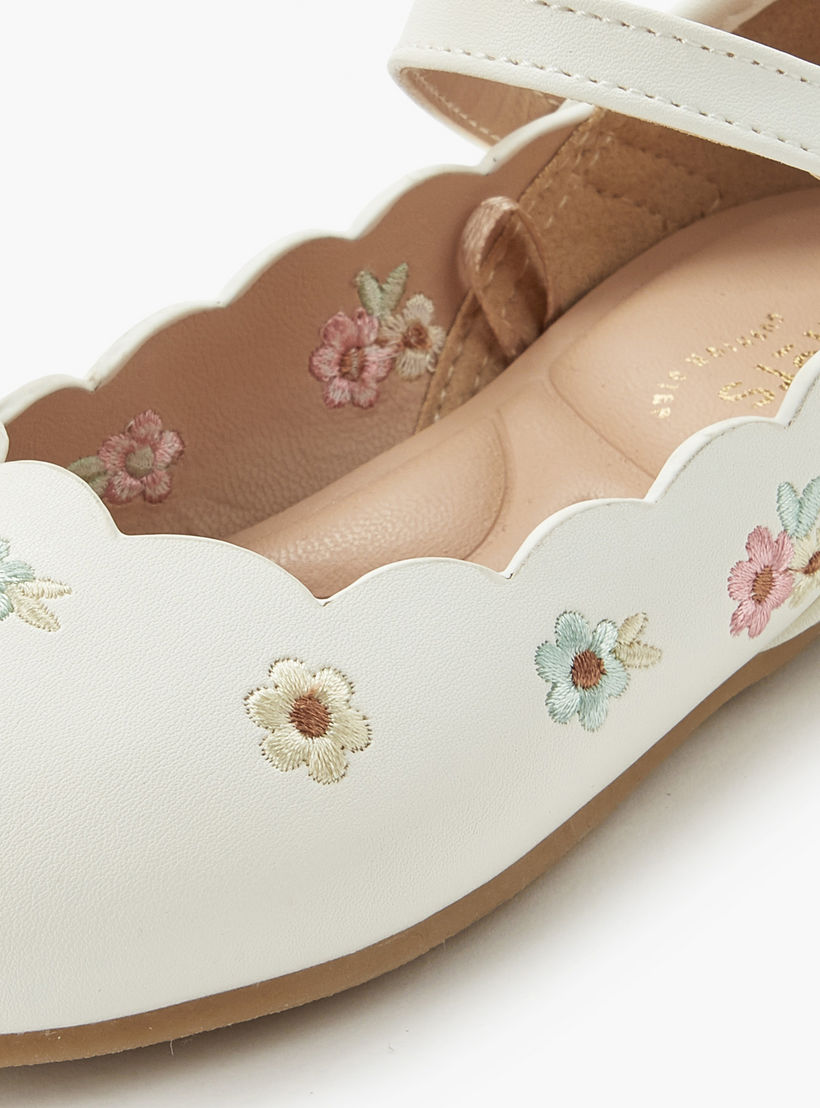 حذاء باليرينا بشريط إغلاق للبنات من جونيورز-girls-shoes-ballerinas-image-5