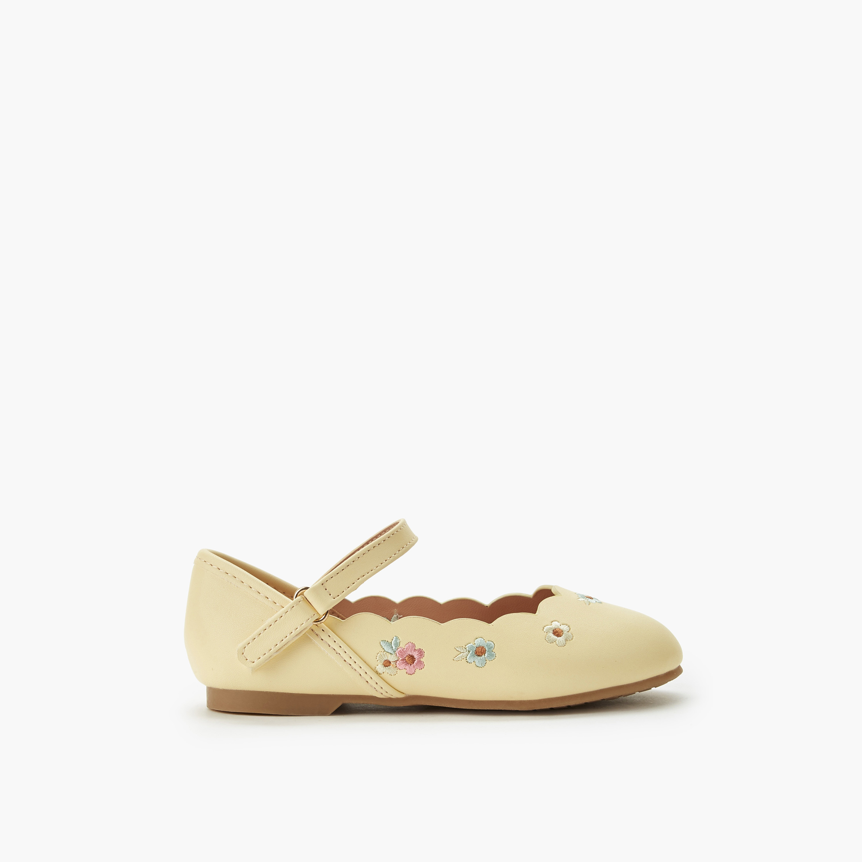 Juniors Girls Hook and Loop Ballerina Shoes-girls-shoes-ballerinas-image-3
