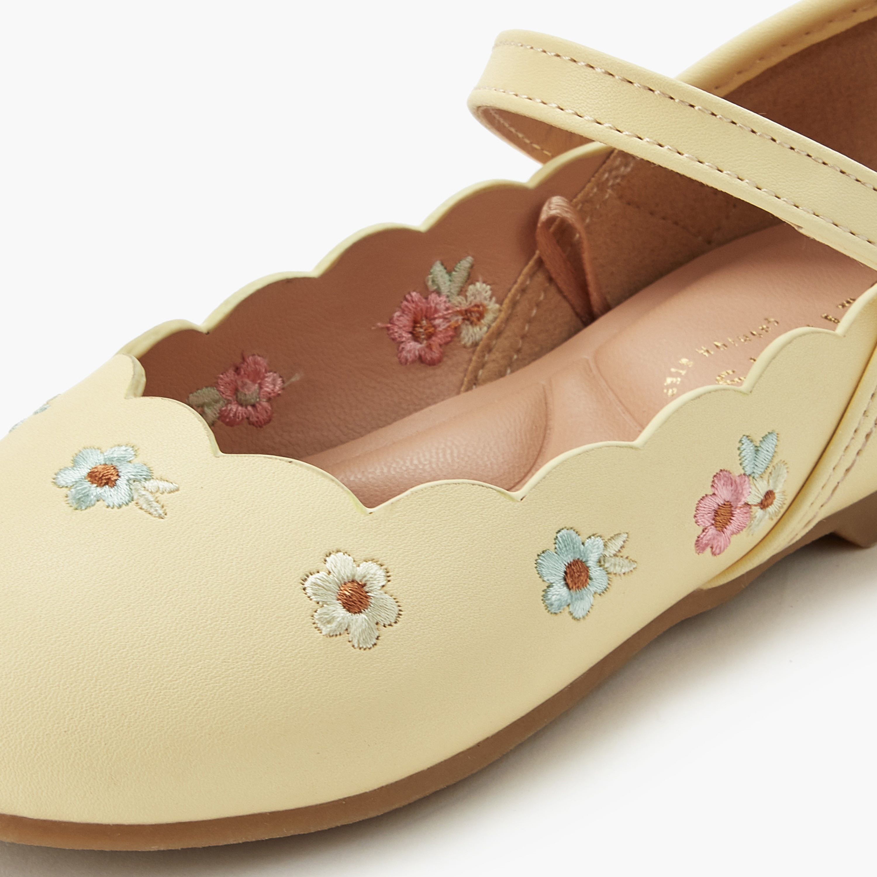 Juniors Girls Hook and Loop Ballerina Shoes-girls-shoes-ballerinas-image-5