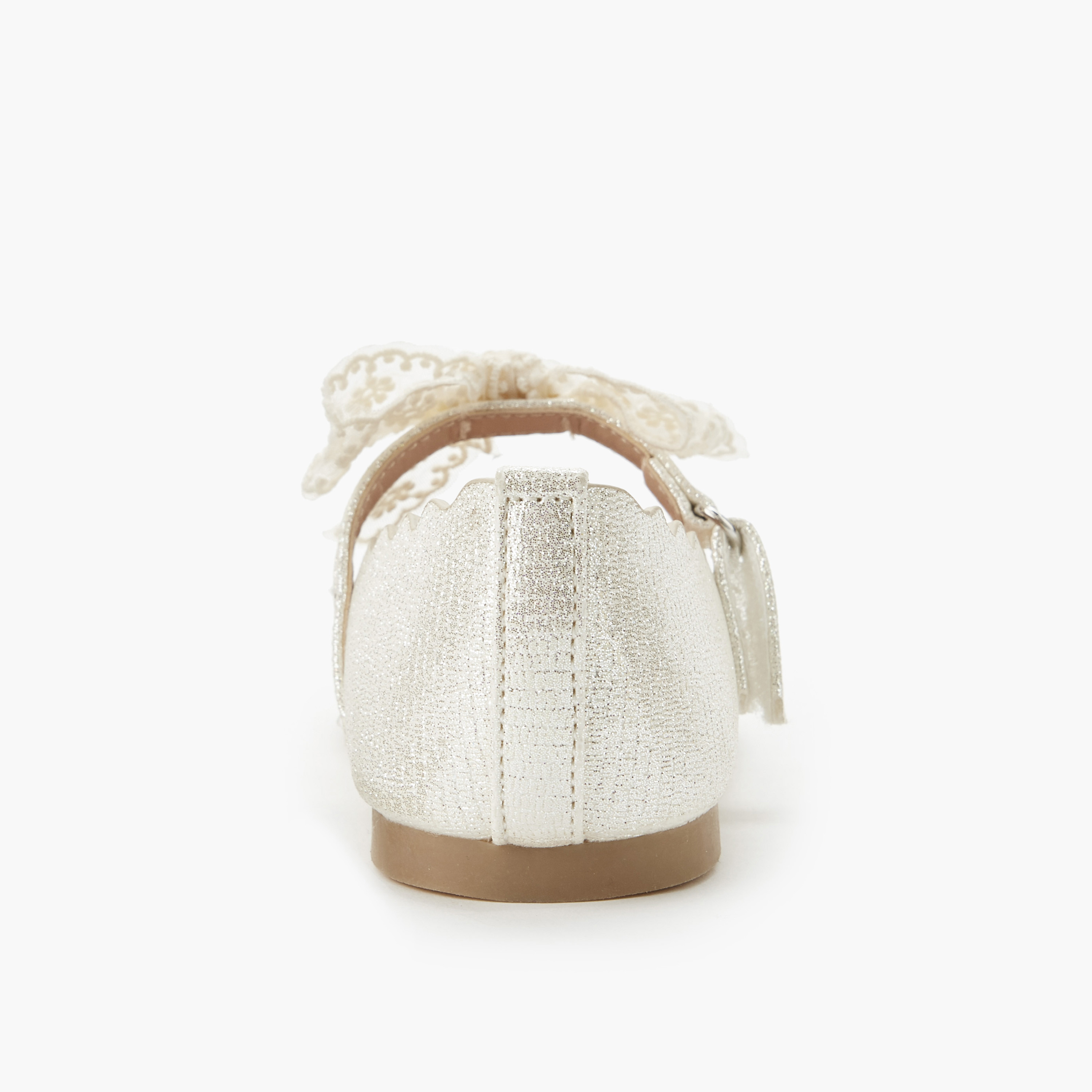 حذاء باليرينا بفيونكة دانتيل للبنات من جونيورز-girls-shoes-ballerinas-image-4