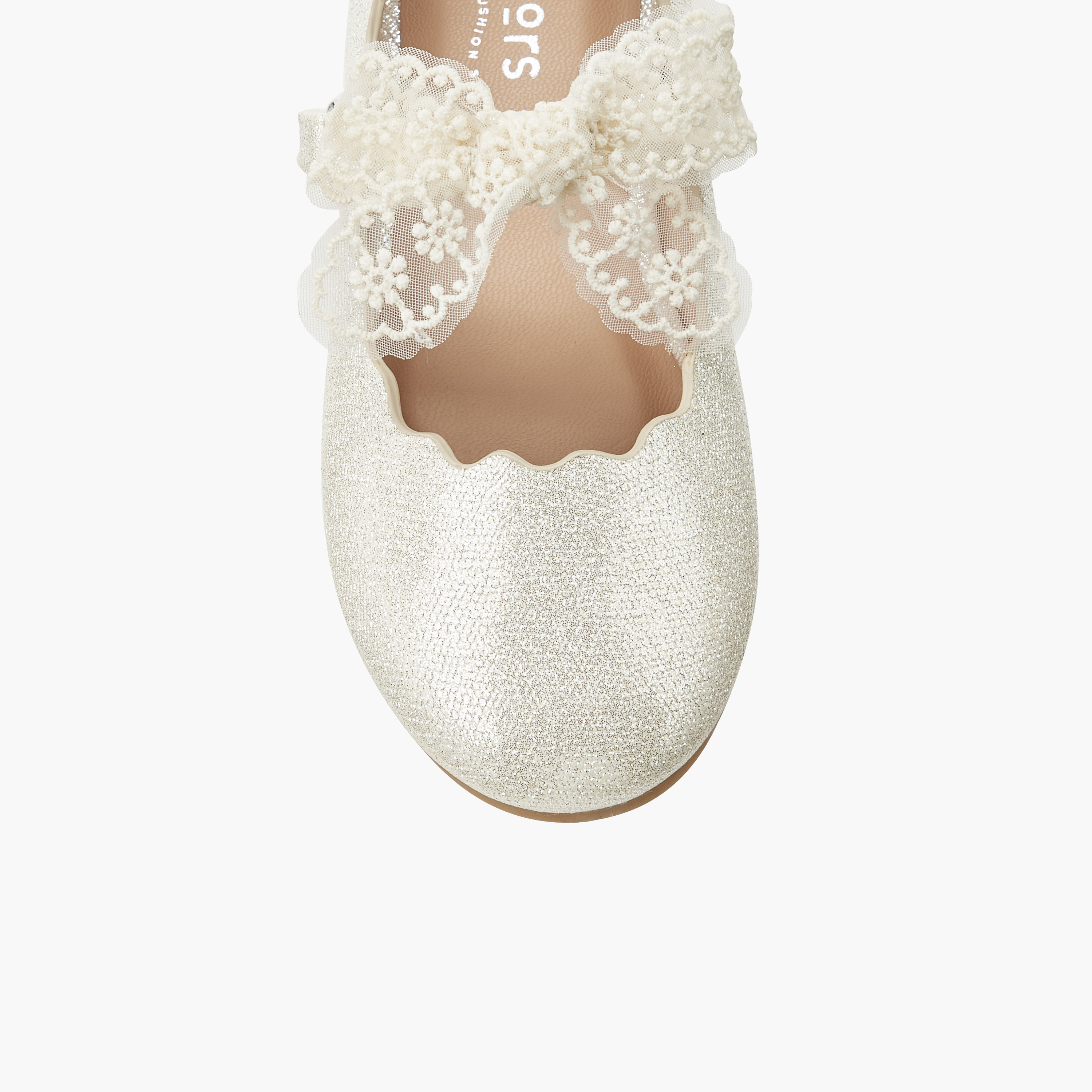 حذاء باليرينا بفيونكة دانتيل للبنات من جونيورز-girls-shoes-ballerinas-image-5