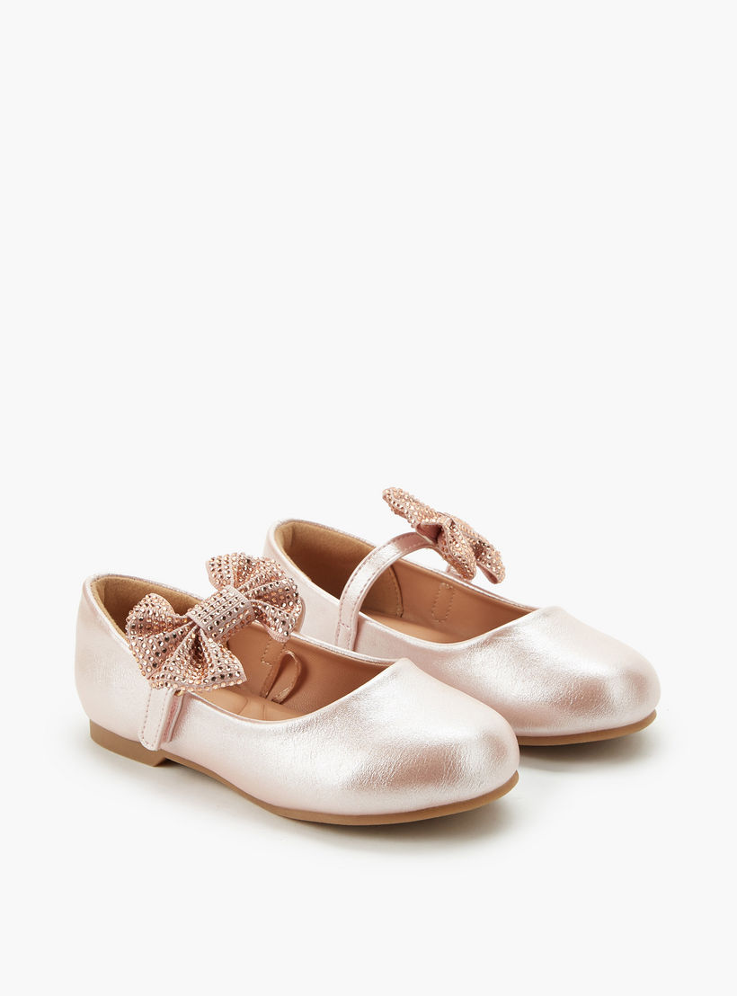 حذاء باليرينا بشريط إغلاق لاصق للبنات من جونيورز-girls-shoes-maryjanes-image-1