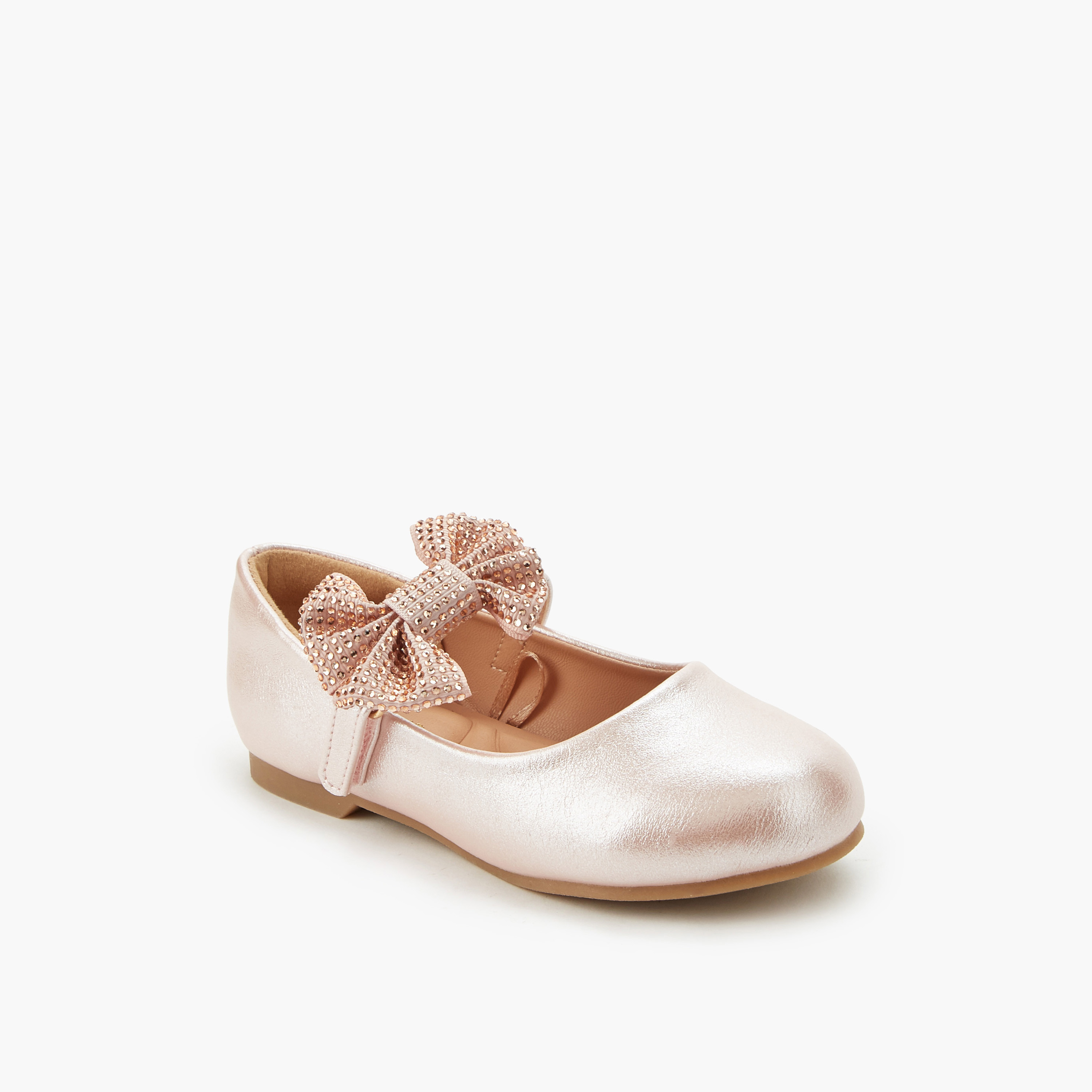 حذاء باليرينا بشريط إغلاق لاصق للبنات من جونيورز-girls-shoes-maryjanes-image-2