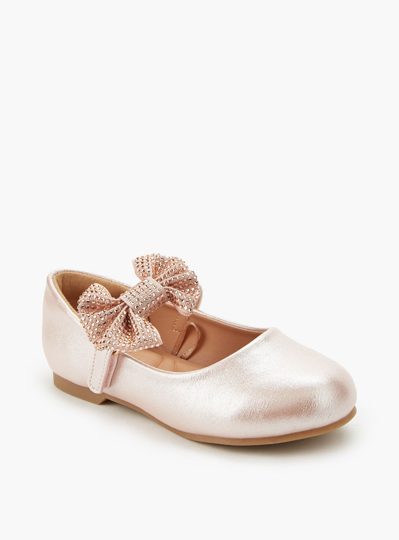 حذاء باليرينا بشريط إغلاق لاصق للبنات من جونيورز-girls-shoes-maryjanes-image-2