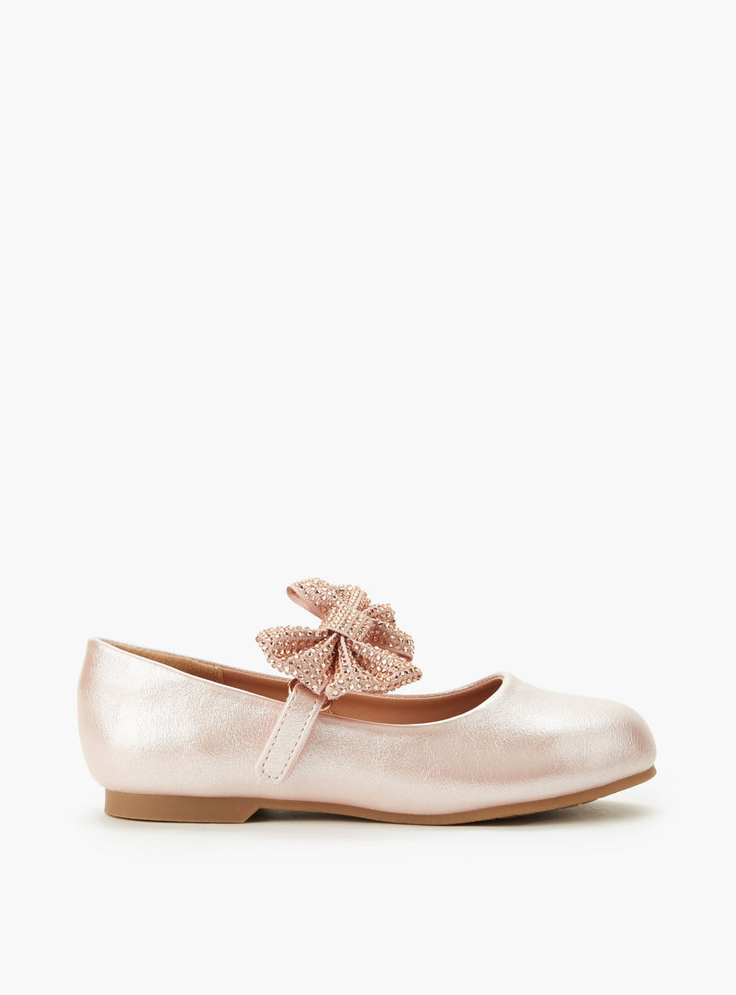 حذاء باليرينا بشريط إغلاق لاصق للبنات من جونيورز-girls-shoes-maryjanes-image-3