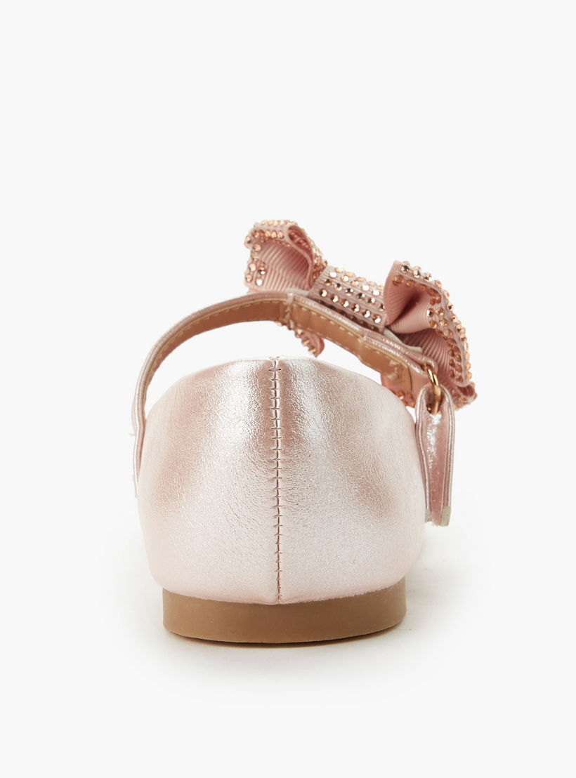 حذاء باليرينا بشريط إغلاق لاصق للبنات من جونيورز-girls-shoes-maryjanes-image-4