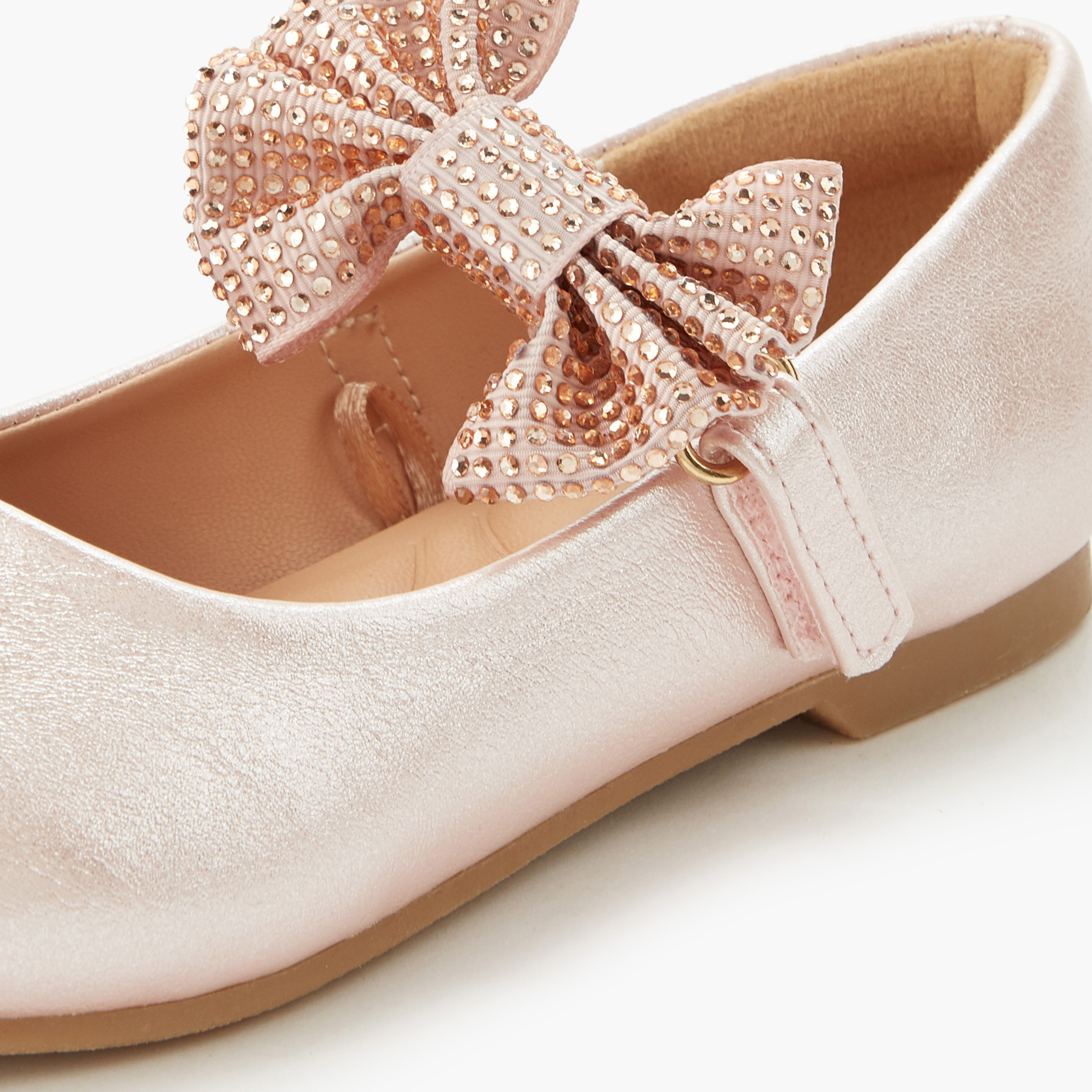 حذاء باليرينا بشريط إغلاق لاصق للبنات من جونيورز-girls-shoes-maryjanes-image-5