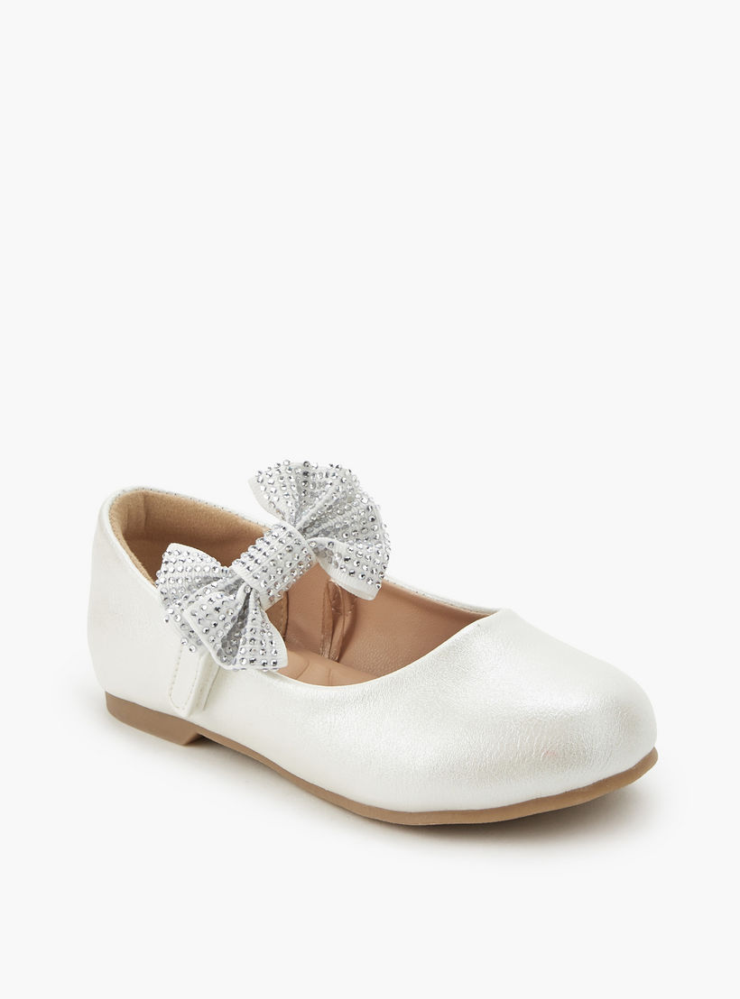 حذاء باليرينا بشريط إغلاق لاصق للبنات من جونيورز-girls-shoes-maryjanes-image-2
