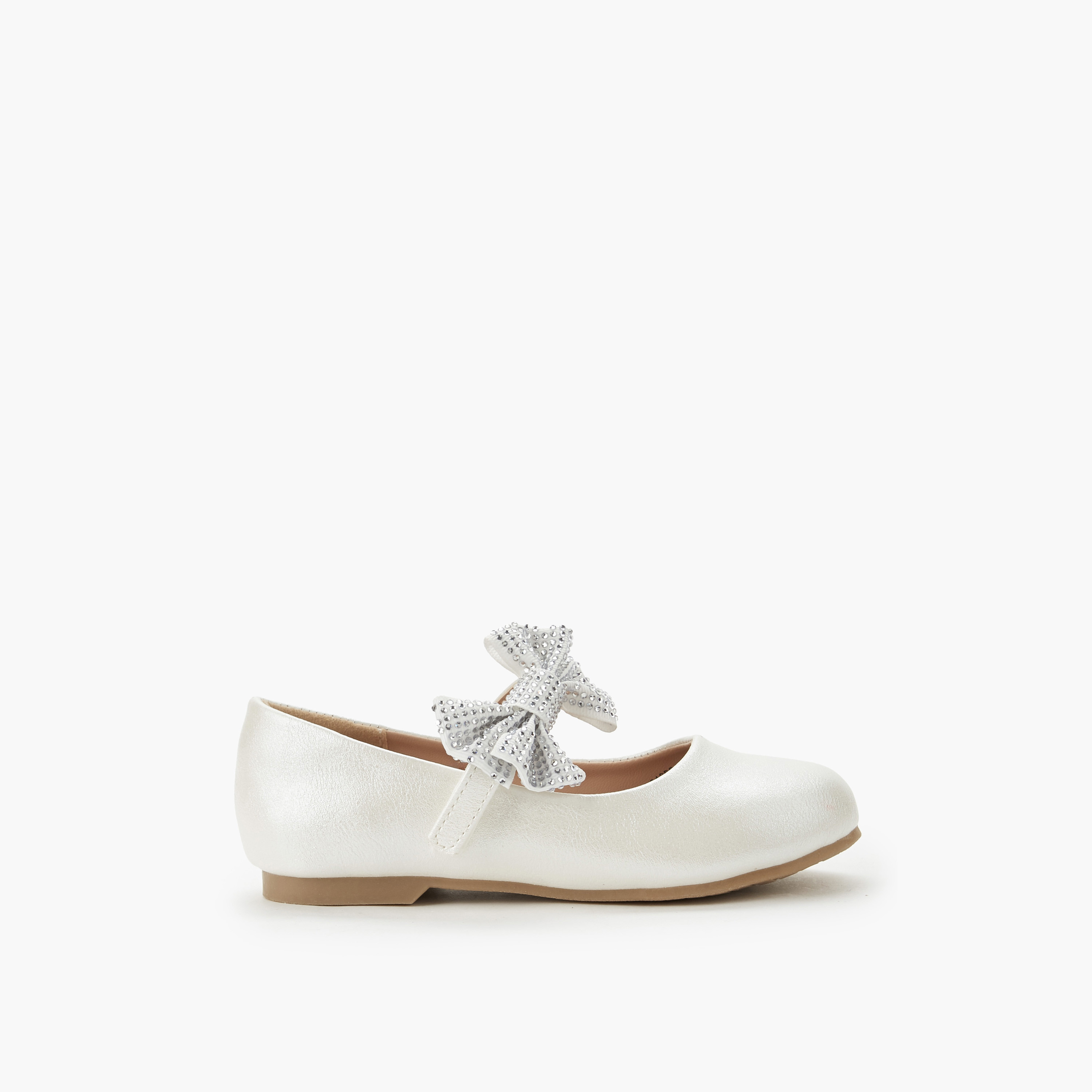 حذاء باليرينا بشريط إغلاق لاصق للبنات من جونيورز-girls-shoes-maryjanes-image-3