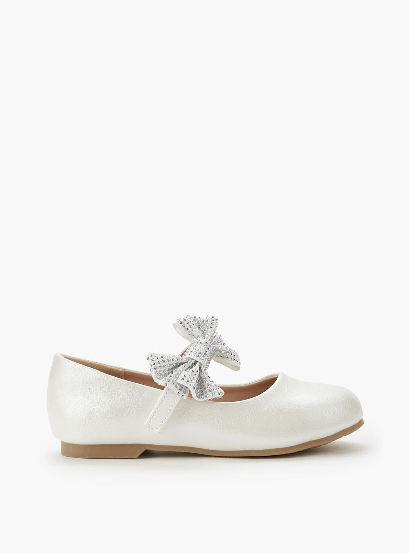 حذاء باليرينا بشريط إغلاق لاصق للبنات من جونيورز-girls-shoes-maryjanes-image-3