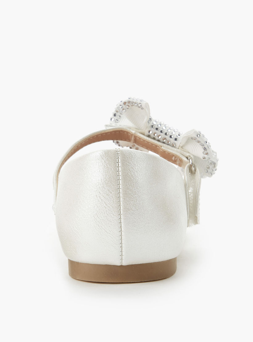 حذاء باليرينا بشريط إغلاق لاصق للبنات من جونيورز-girls-shoes-maryjanes-image-4