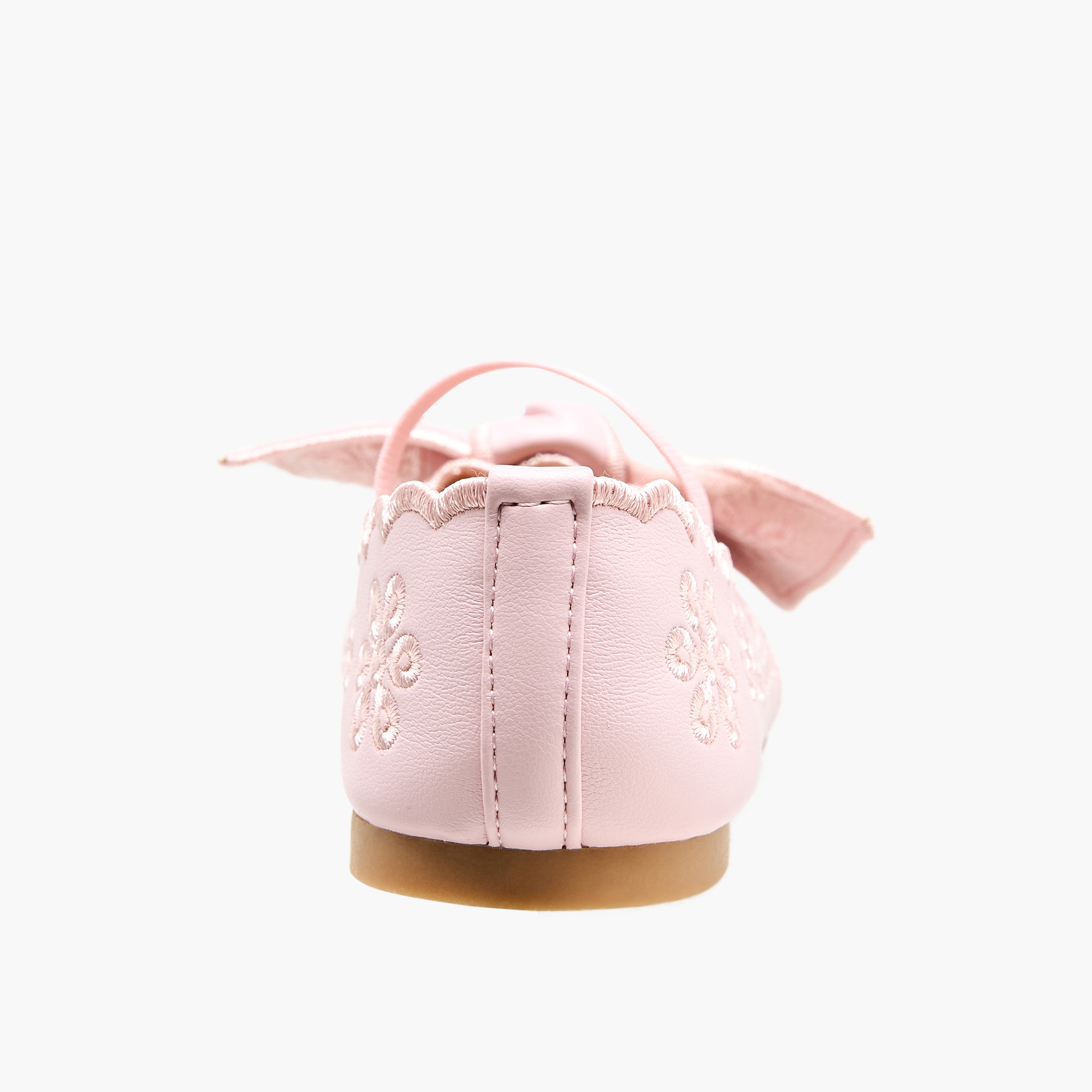 حذاء باليرينا مطرز بفيونكة للبنات من جونيورز-girls-shoes-ballerinas-image-5