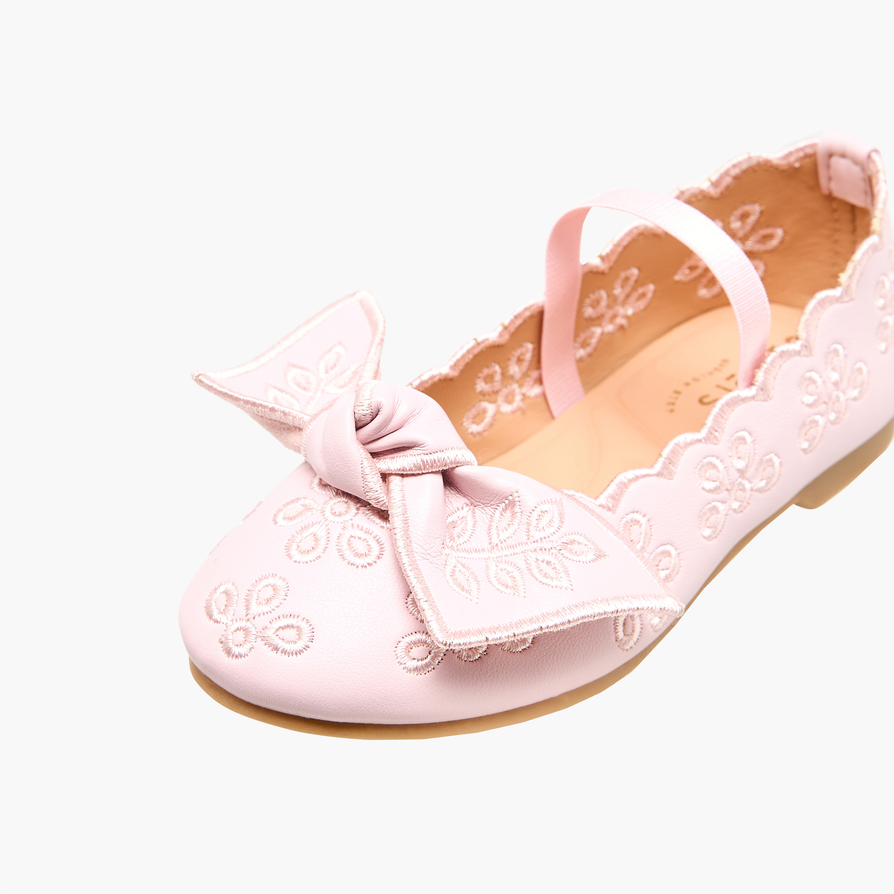 حذاء باليرينا مطرز بفيونكة للبنات من جونيورز-girls-shoes-ballerinas-image-6