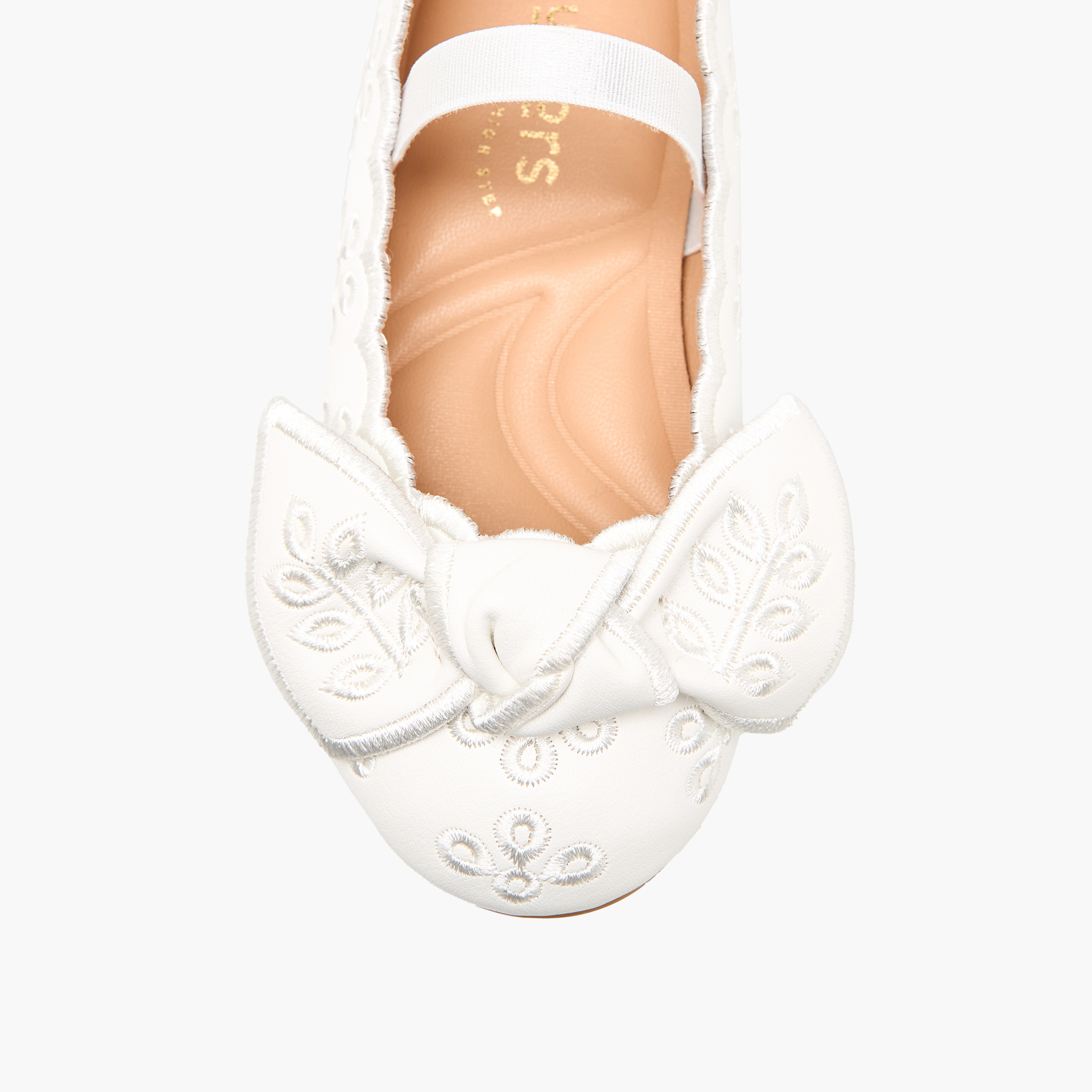 حذاء باليرينا مطرز بفيونكة للبنات من جونيورز-girls-shoes-ballerinas-image-4
