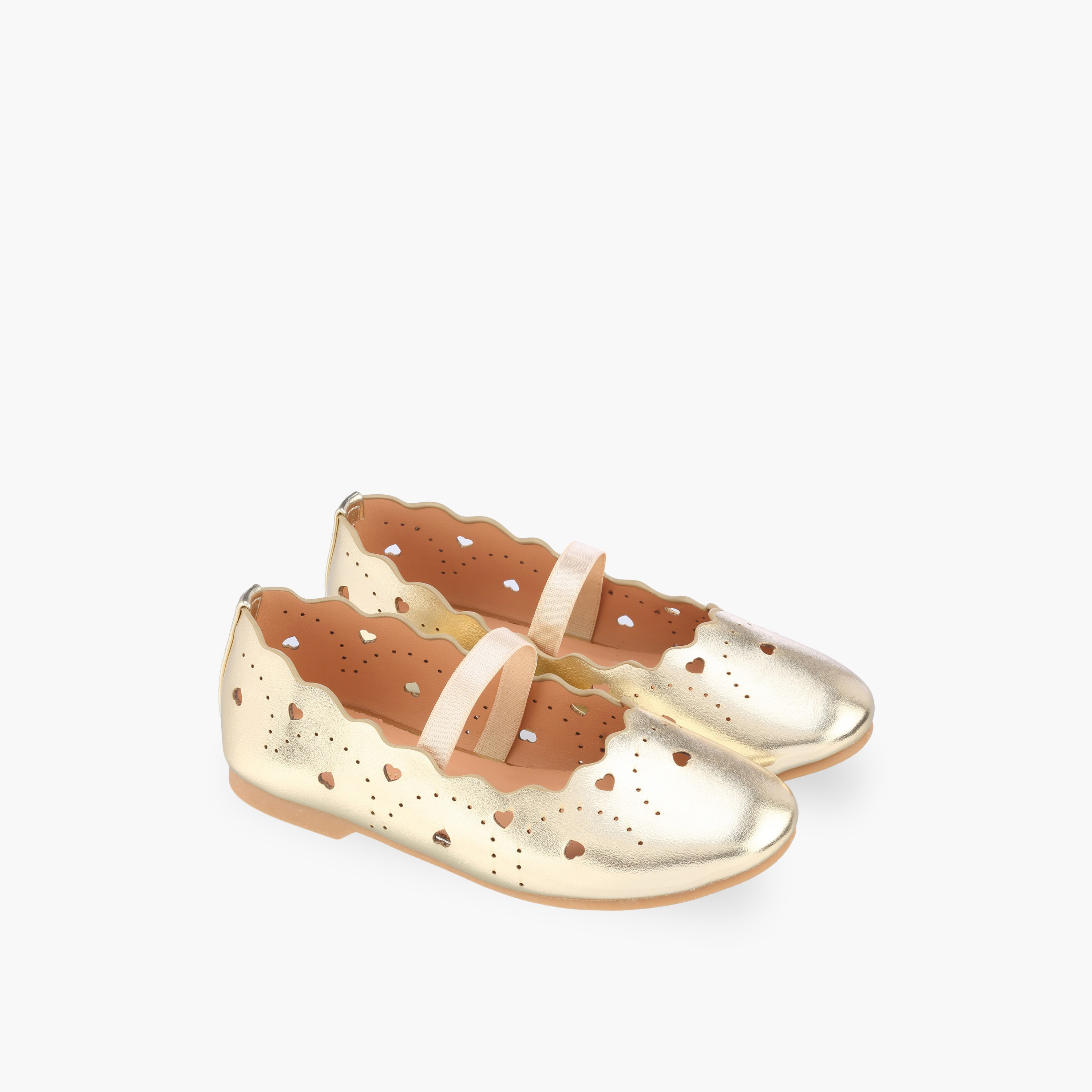 حذاء باليرينا بحزام مطاطي للبنات من جونيورز-girls-shoes-ballerinas-image-1