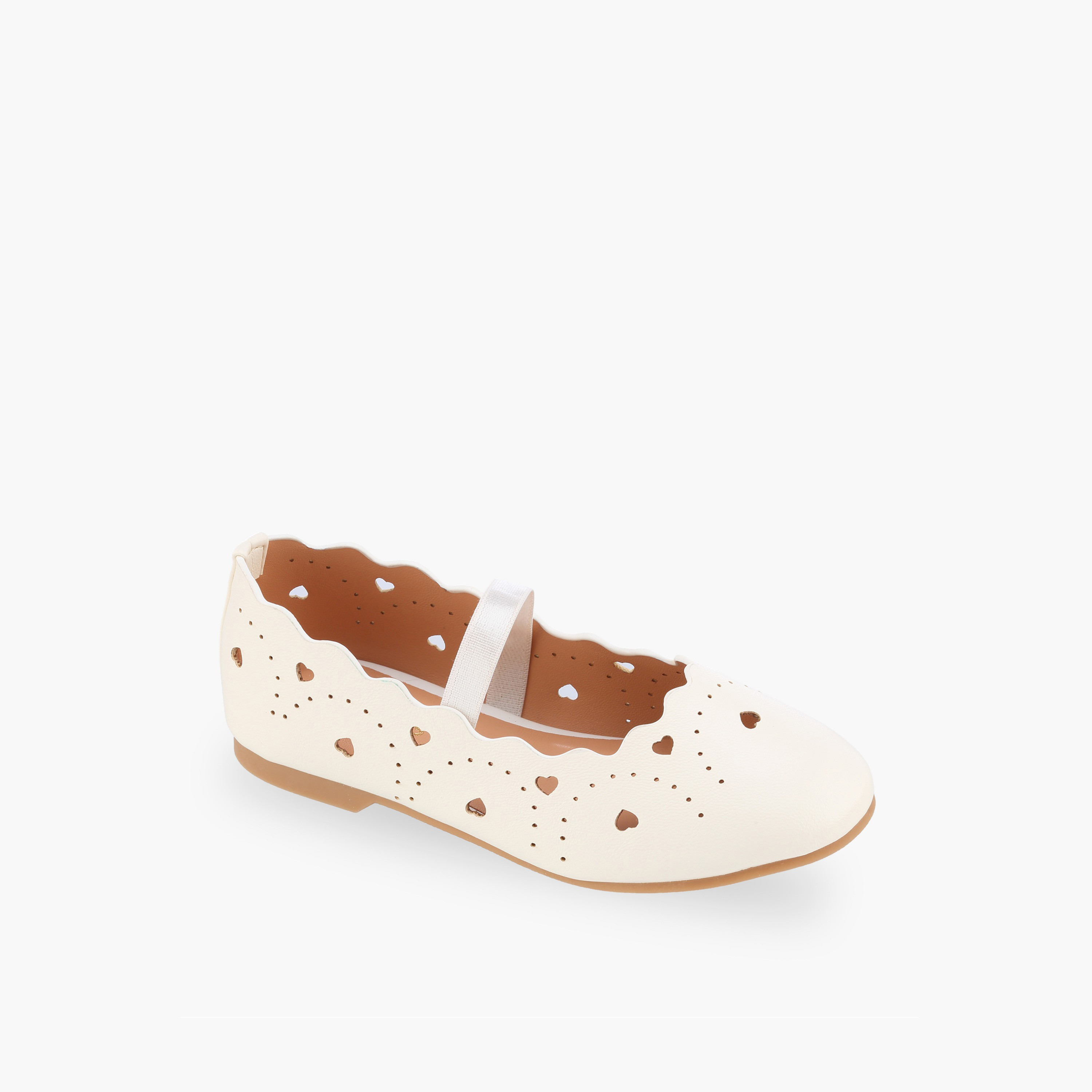 Juniors Girls Elastic Strap Ballerina Shoes-girls-shoes-ballerinas-image-2