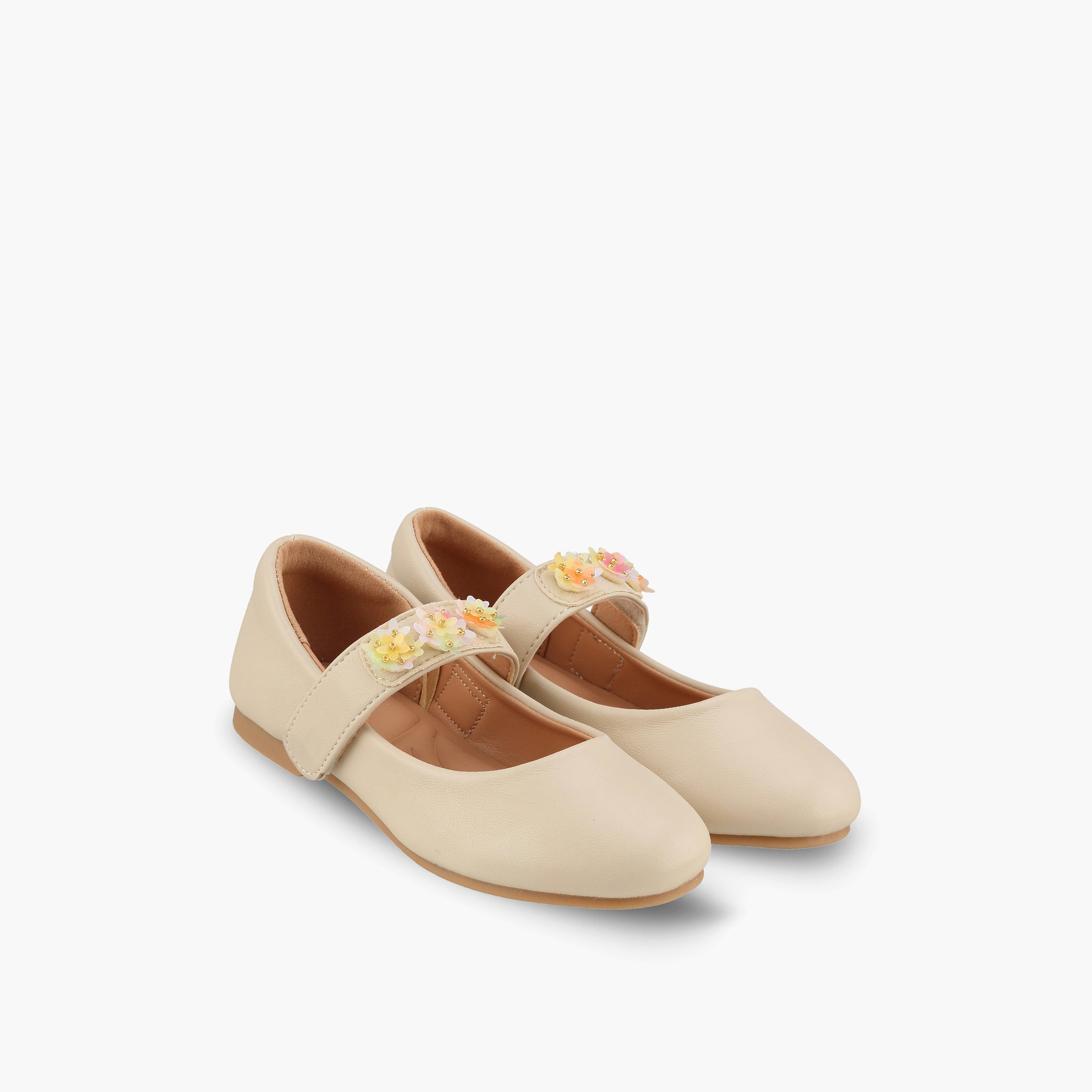 Juniors Girls Floral Applique Mary Jane Shoes-girls-shoes-maryjanes-image-1