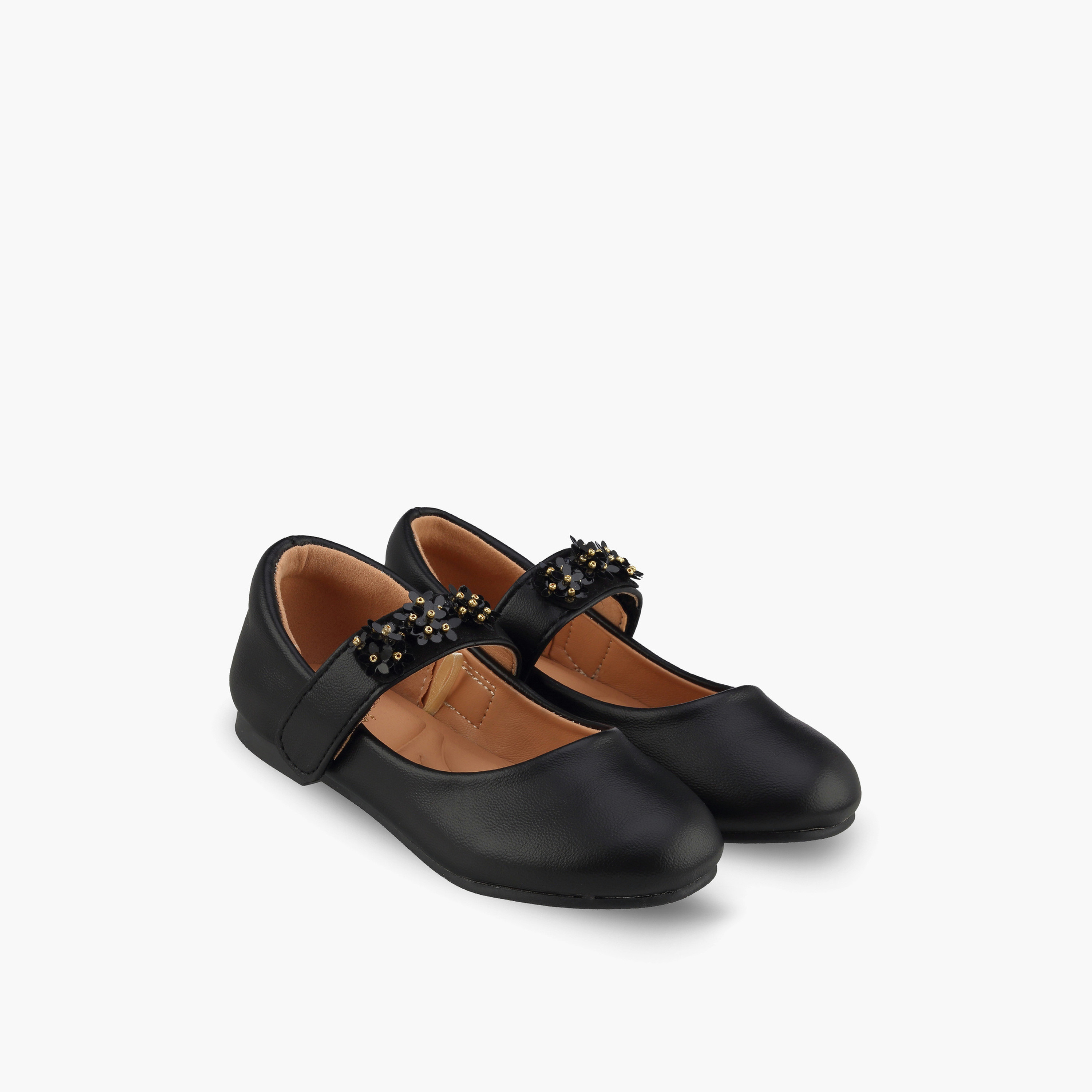 Juniors Girls Floral Applique Mary Jane Shoes-girls-shoes-maryjanes-image-1