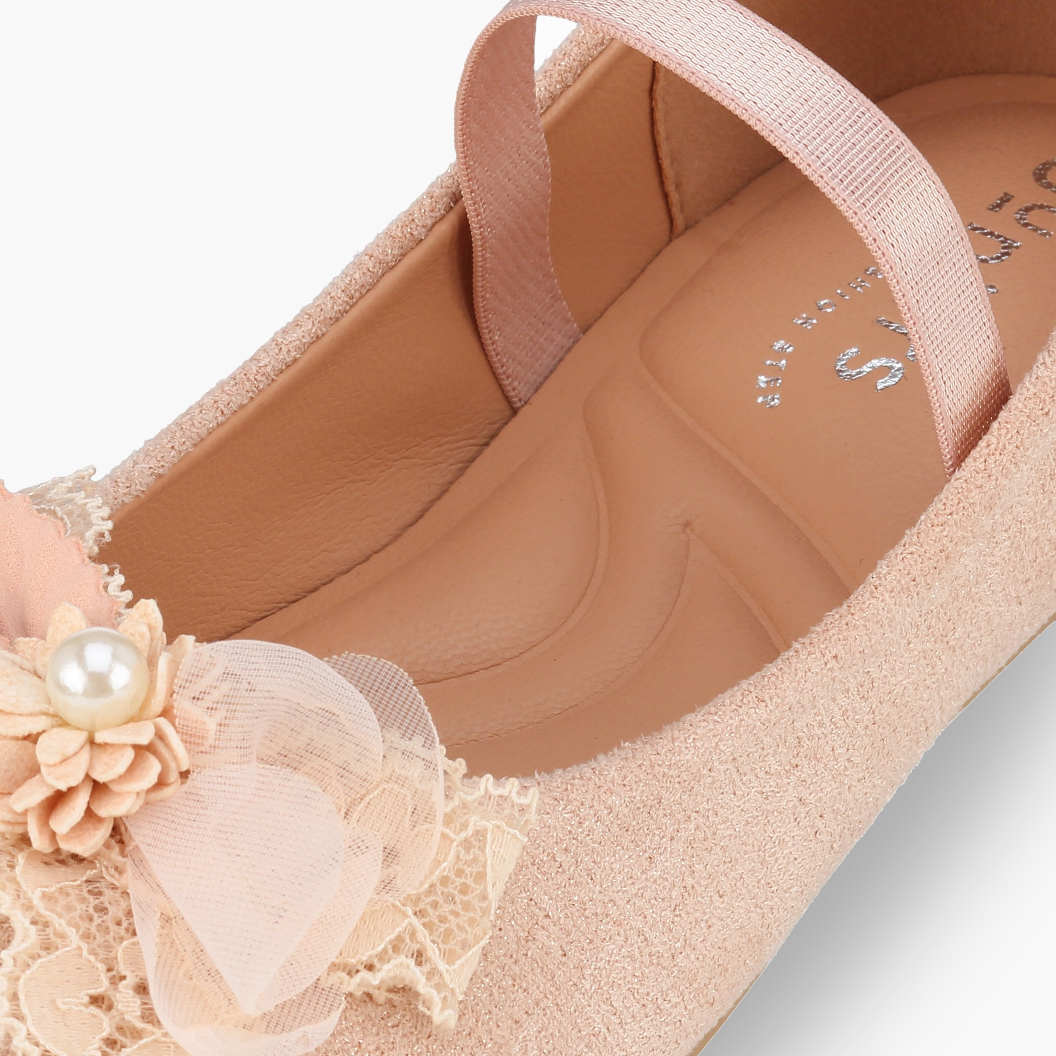 Juniors Girls Floral Applique Ballerina Shoes-girls-shoes-ballerinas-image-6