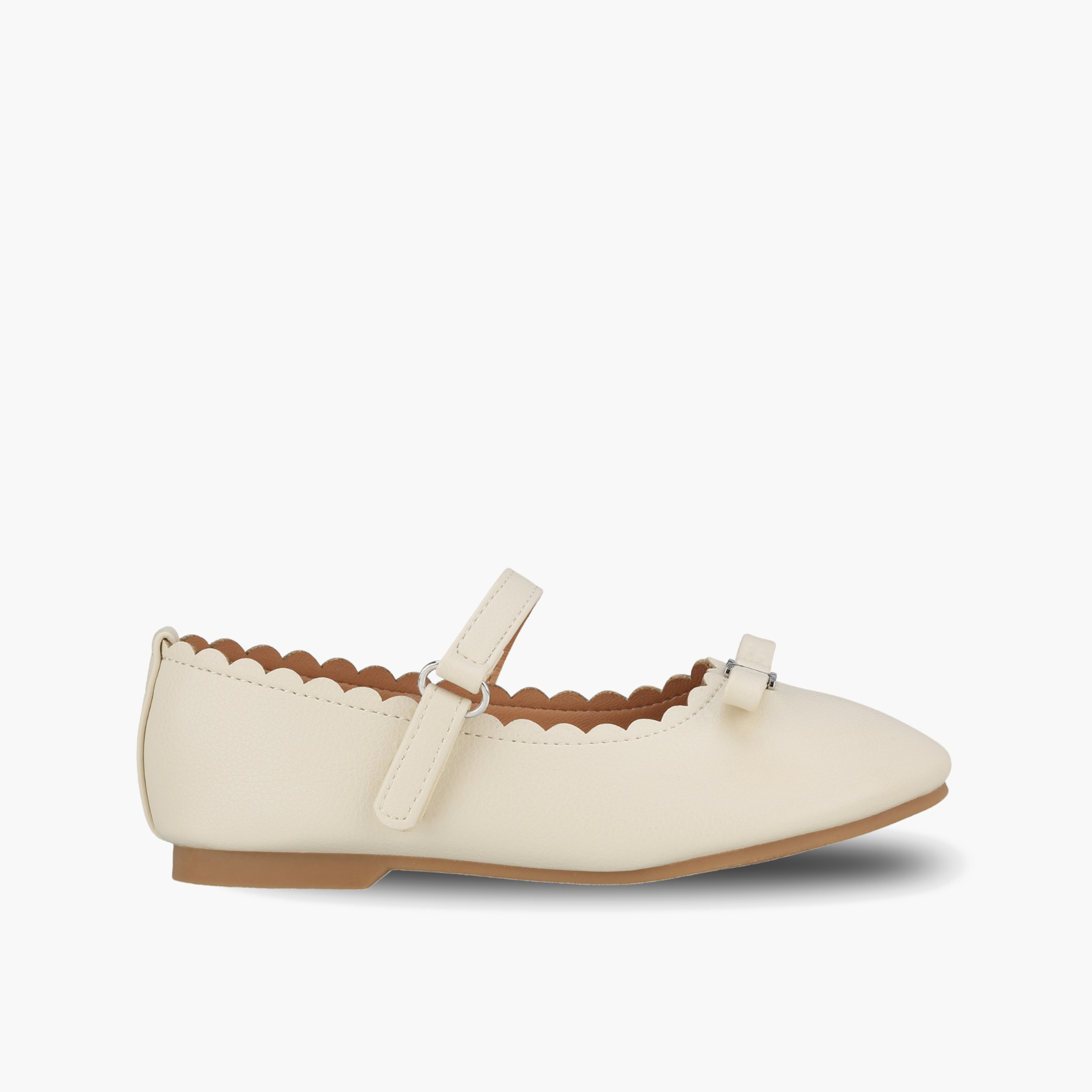 Juniors Girls Scalloped Bow Accent Mary Jane Shoes-girls-shoes-ballerinas-image-3