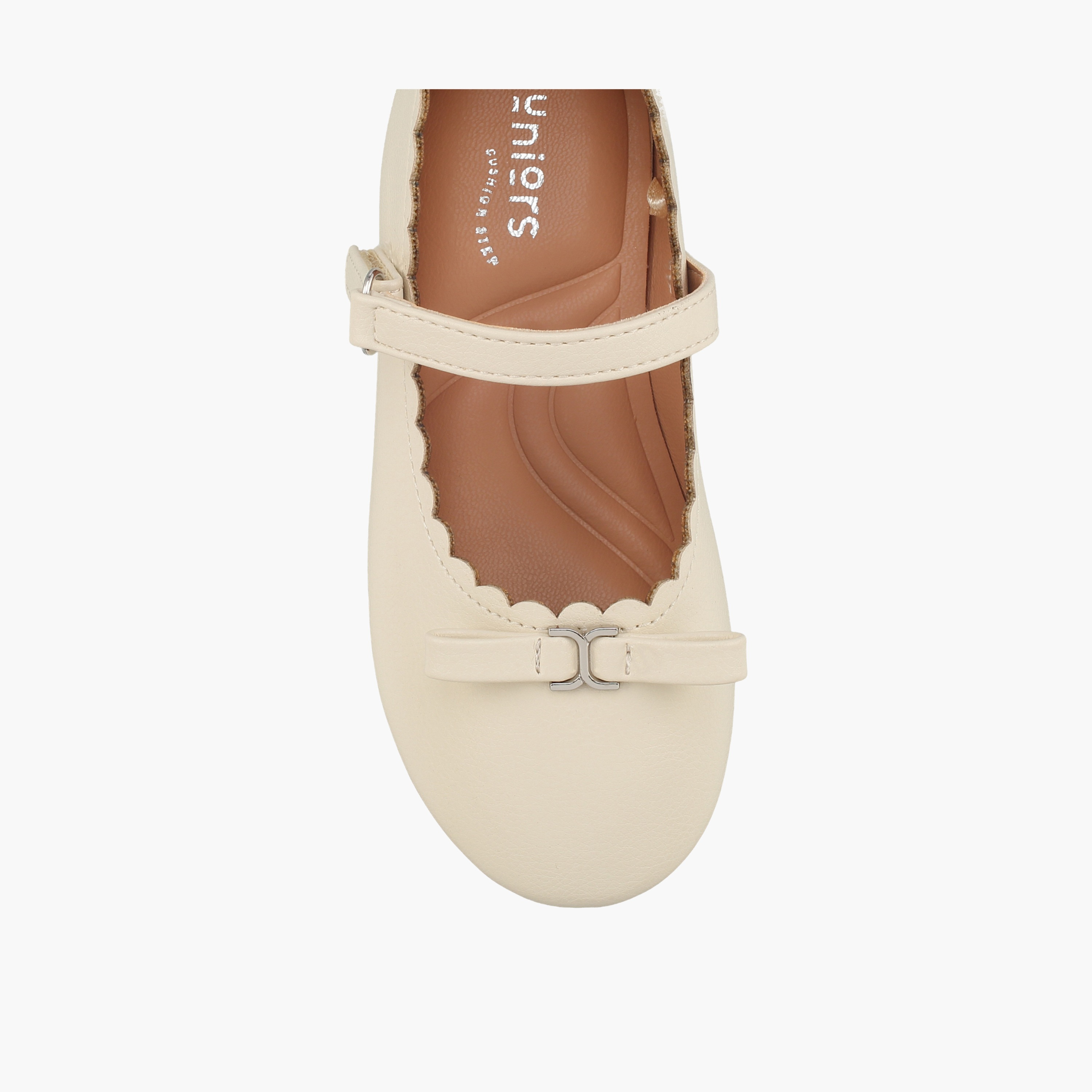 Juniors Girls Scalloped Bow Accent Mary Jane Shoes-girls-shoes-ballerinas-image-4