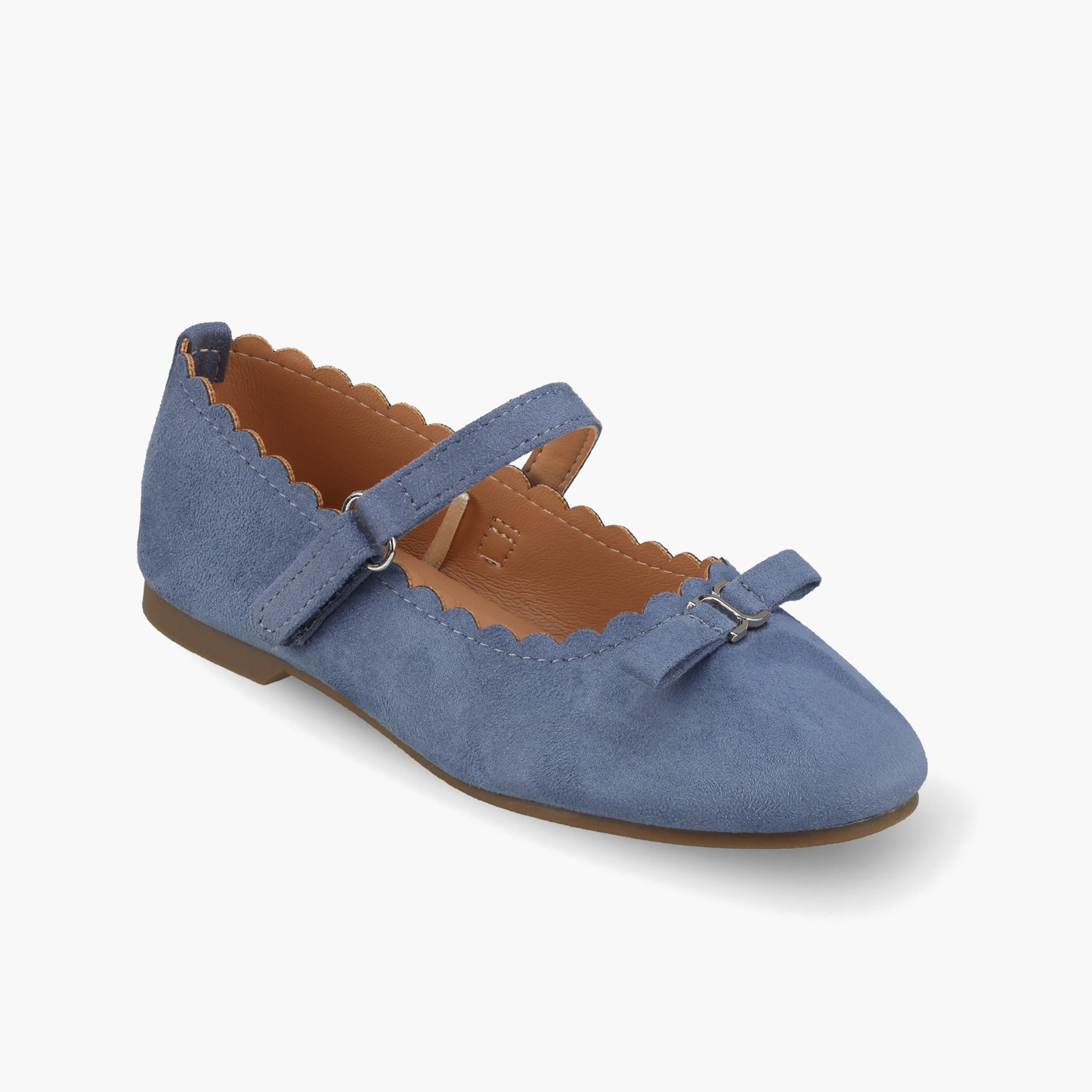 Juniors Girls Scalloped Bow Accent Mary Jane Shoes-girls-shoes-ballerinas-image-2