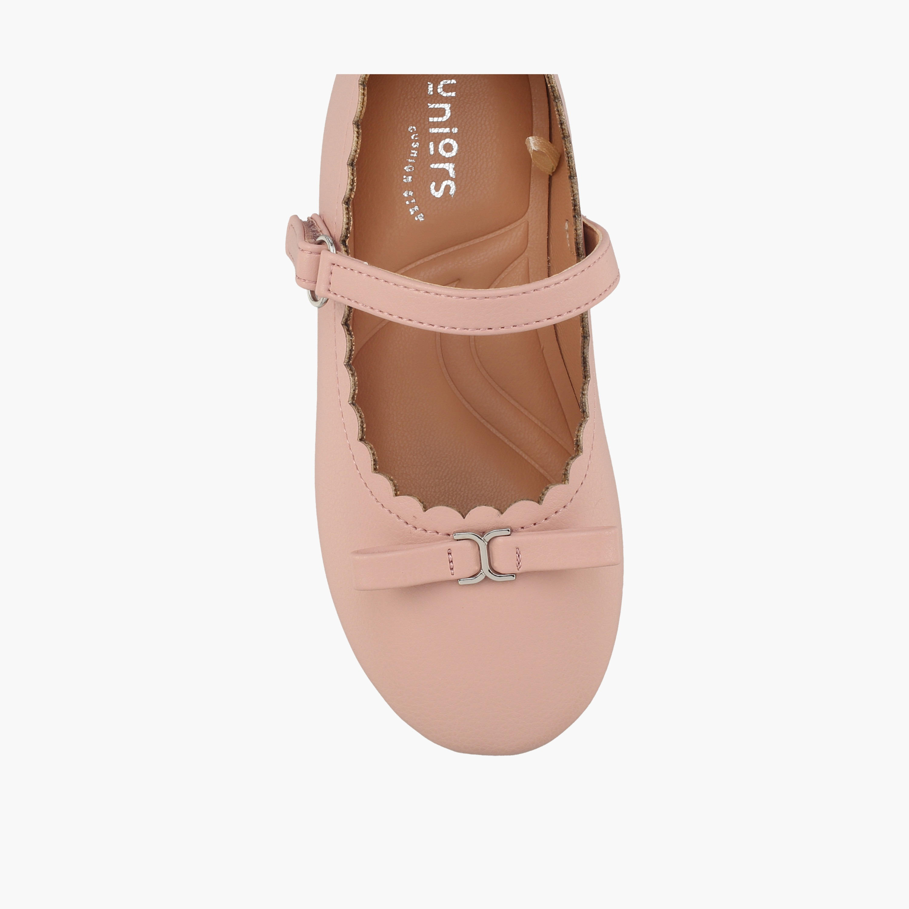 Juniors Girls Scalloped Bow Accent Mary Jane Shoes-girls-shoes-ballerinas-image-4