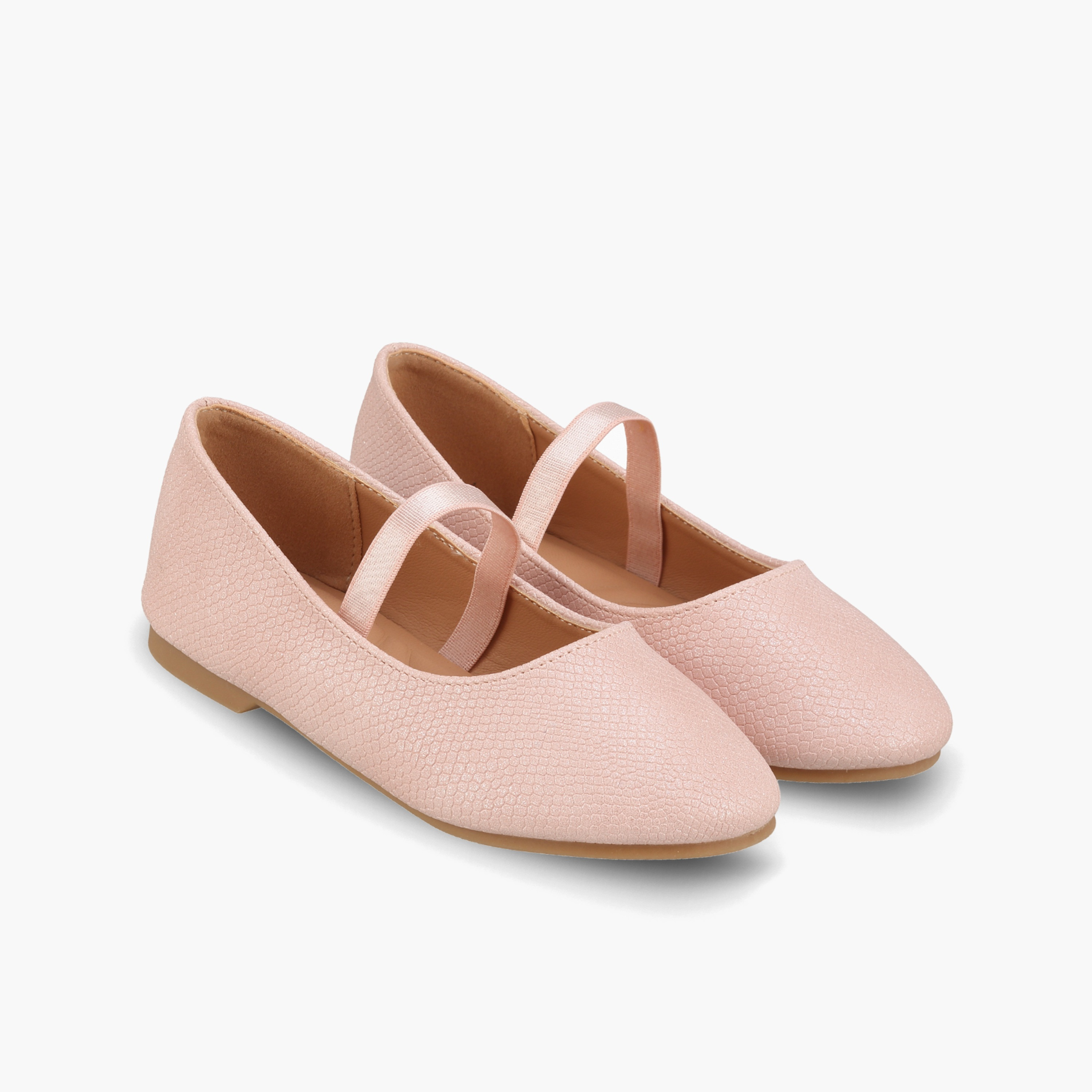 Juniors Girls Textured Ballerina Shoes-girls-shoes-ballerinas-image-1