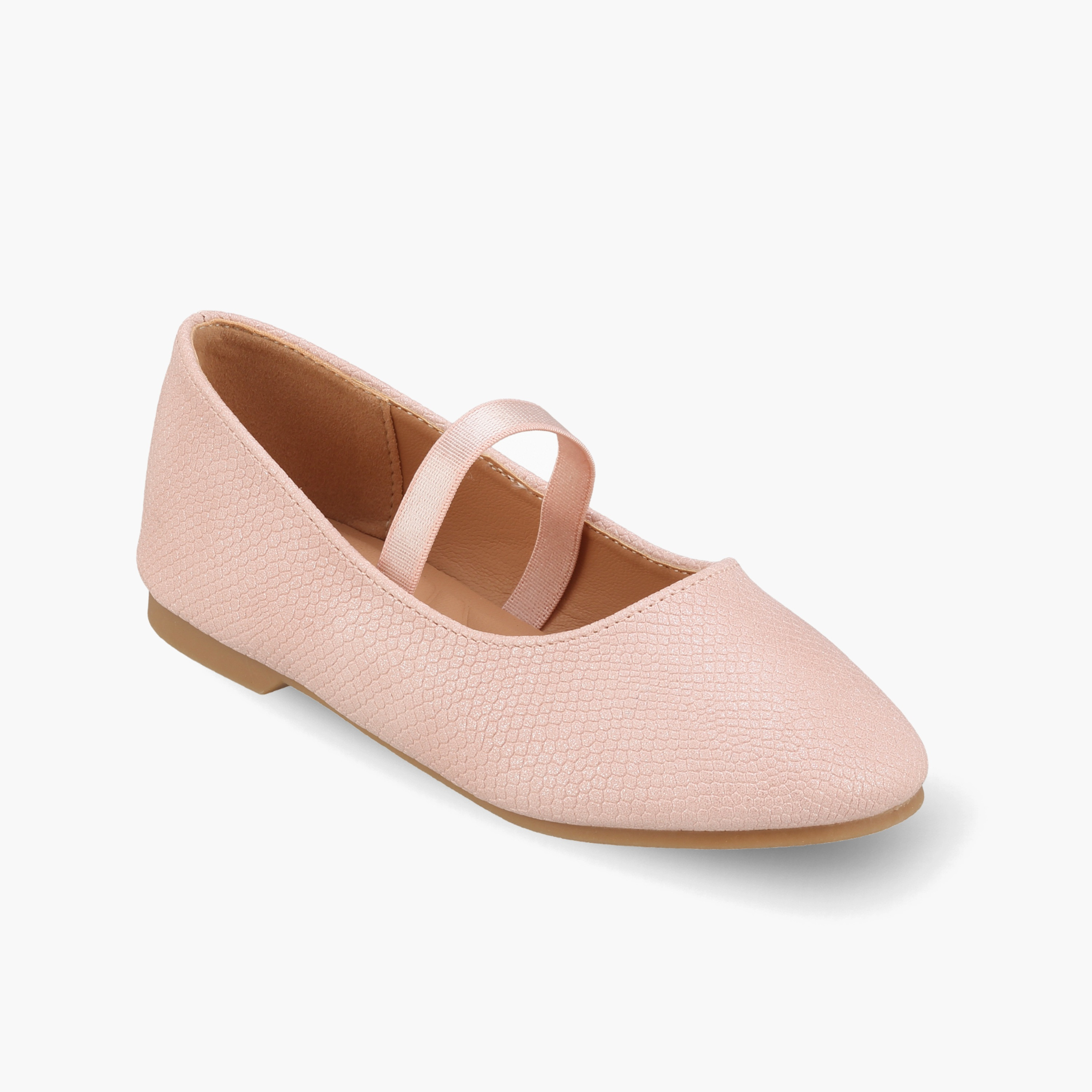 Juniors Girls Textured Ballerina Shoes-girls-shoes-ballerinas-image-2