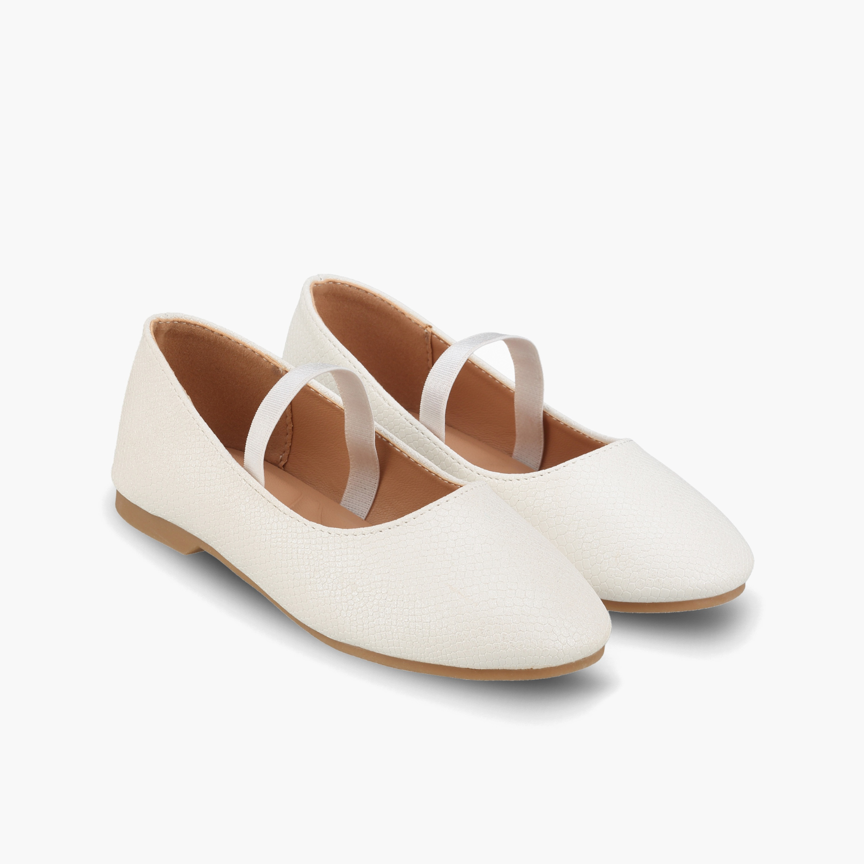 Juniors Girls Textured Ballerina Shoes-girls-shoes-ballerinas-image-1