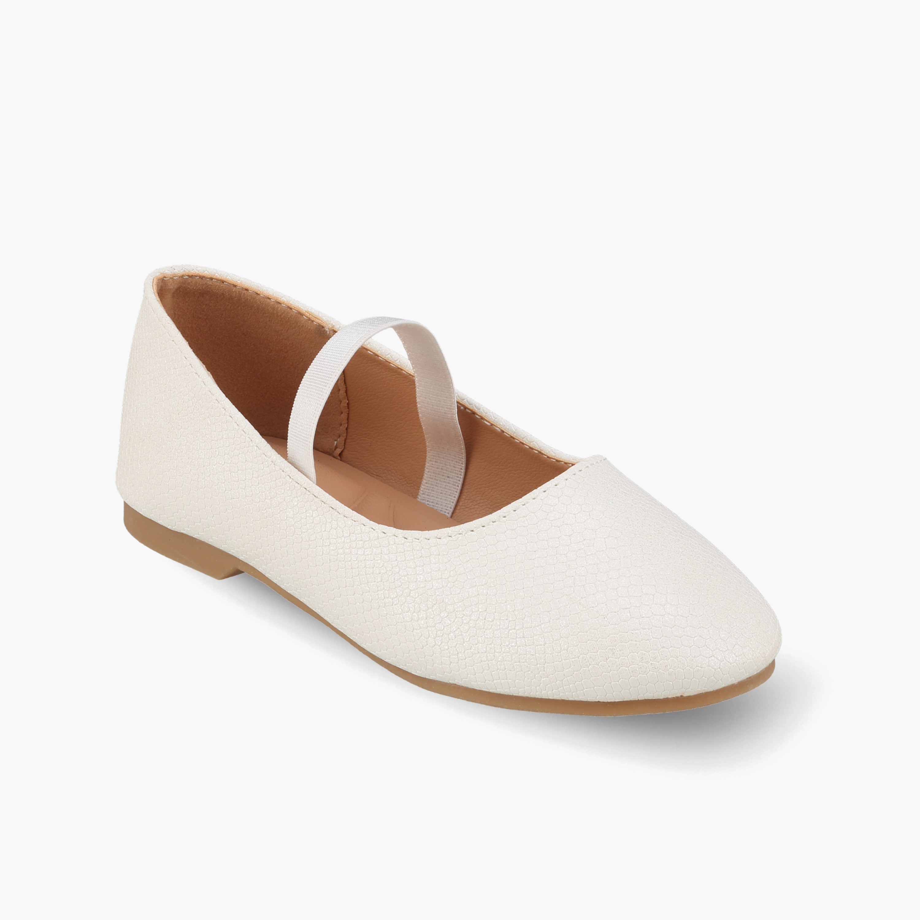 Juniors Girls Textured Ballerina Shoes-girls-shoes-ballerinas-image-2
