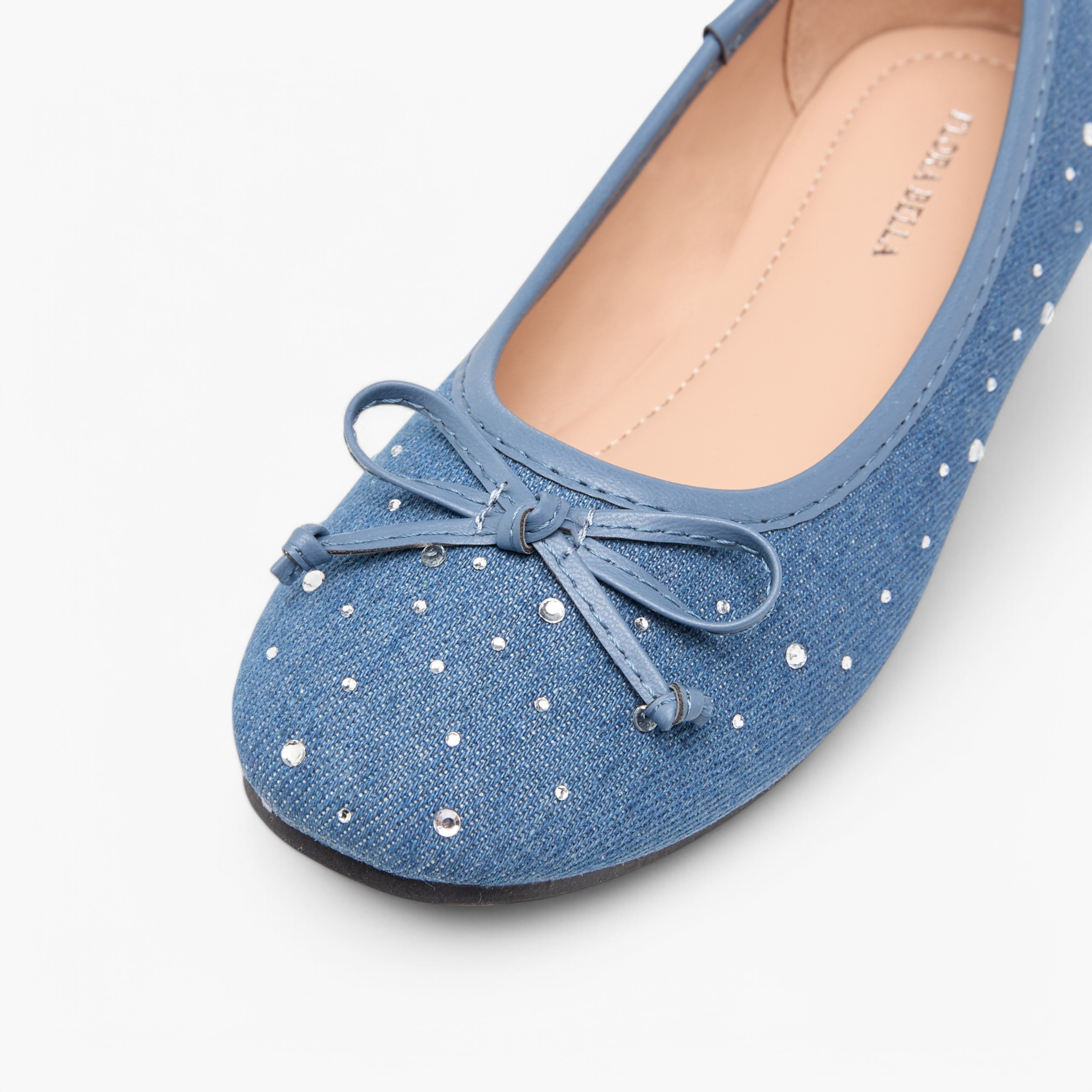 Flora Bella Bow Accent Slip-On Ballerina Shoes-girls-shoes-ballerinas-image-6