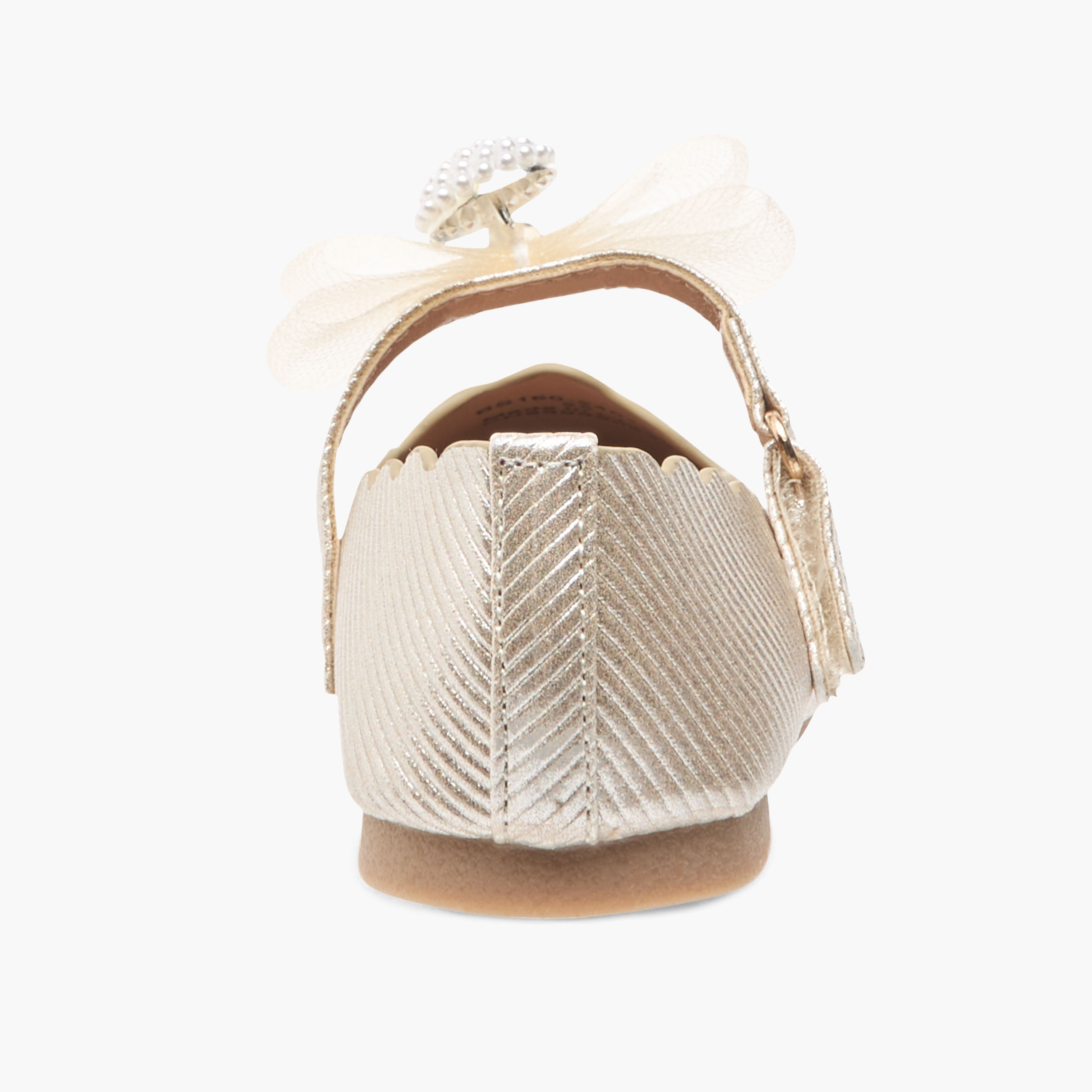 حذاء باليرينا بزينة فيونكة مع شريط إغلاق من جونيورز-girls-shoes-ballerinas-image-5