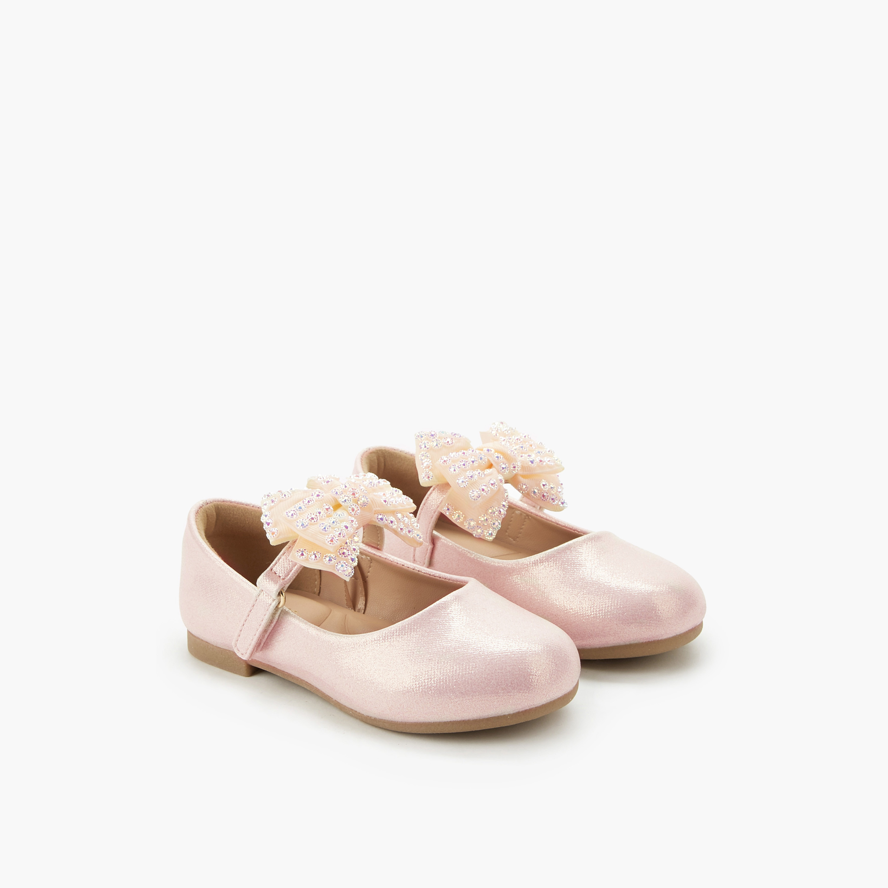 حذاء باليرينا بشريط لاصق للبنات من جونيورز-girls-shoes-maryjanes-image-1